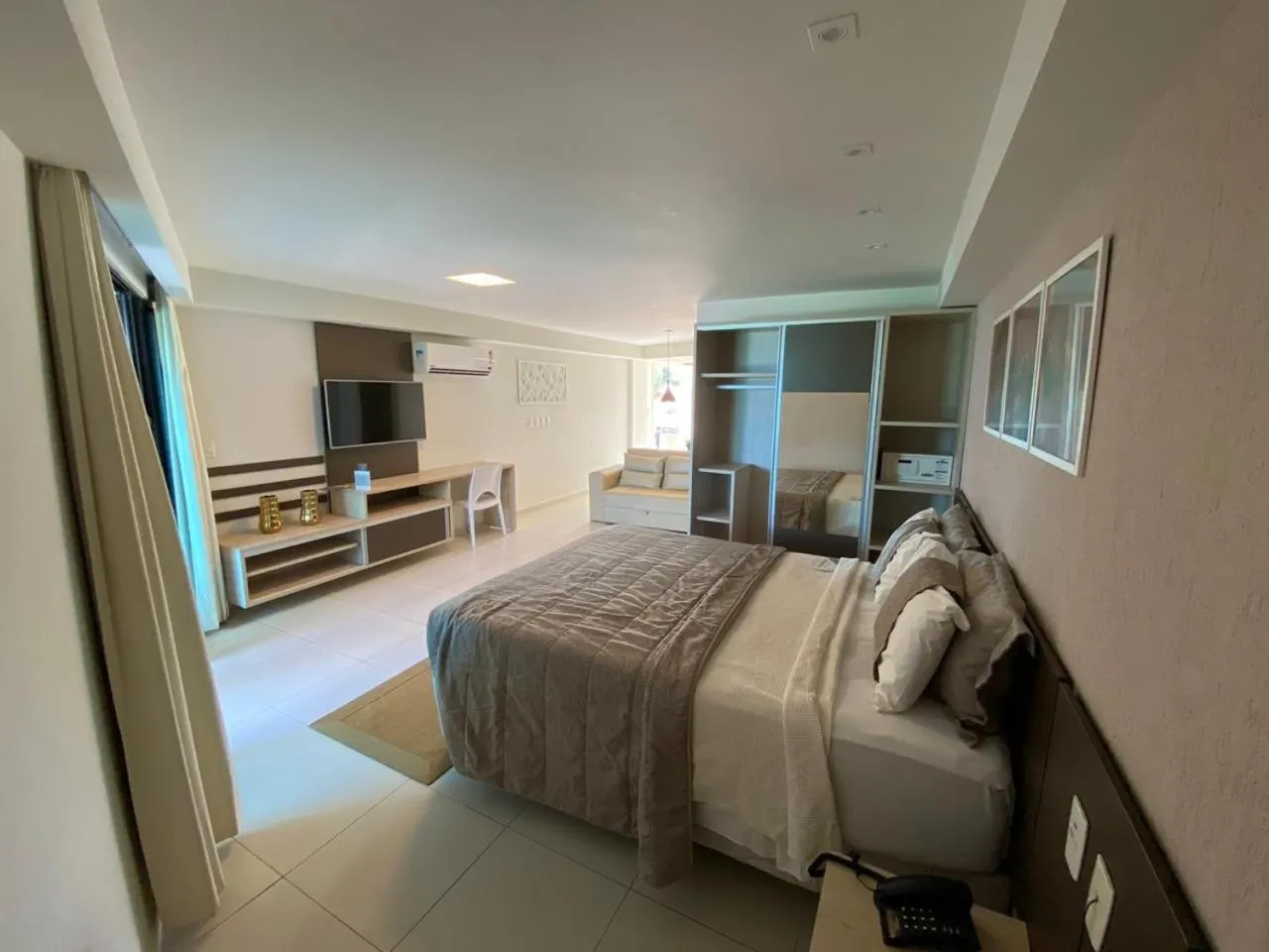 Bed in Maravilhoso Flat na Praia de Tabatinga
