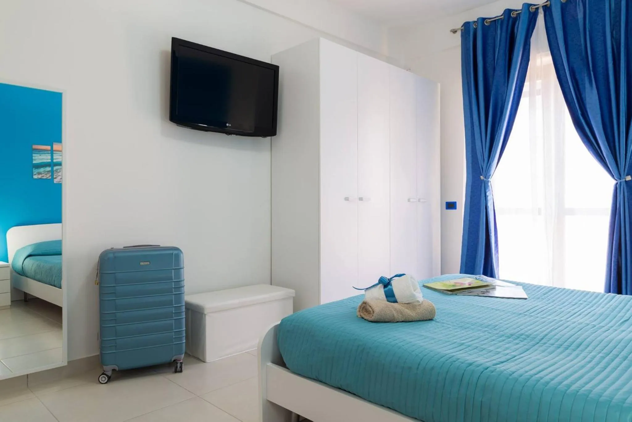 Balcony/Terrace, Bed in Bed and Breakfast Marlè