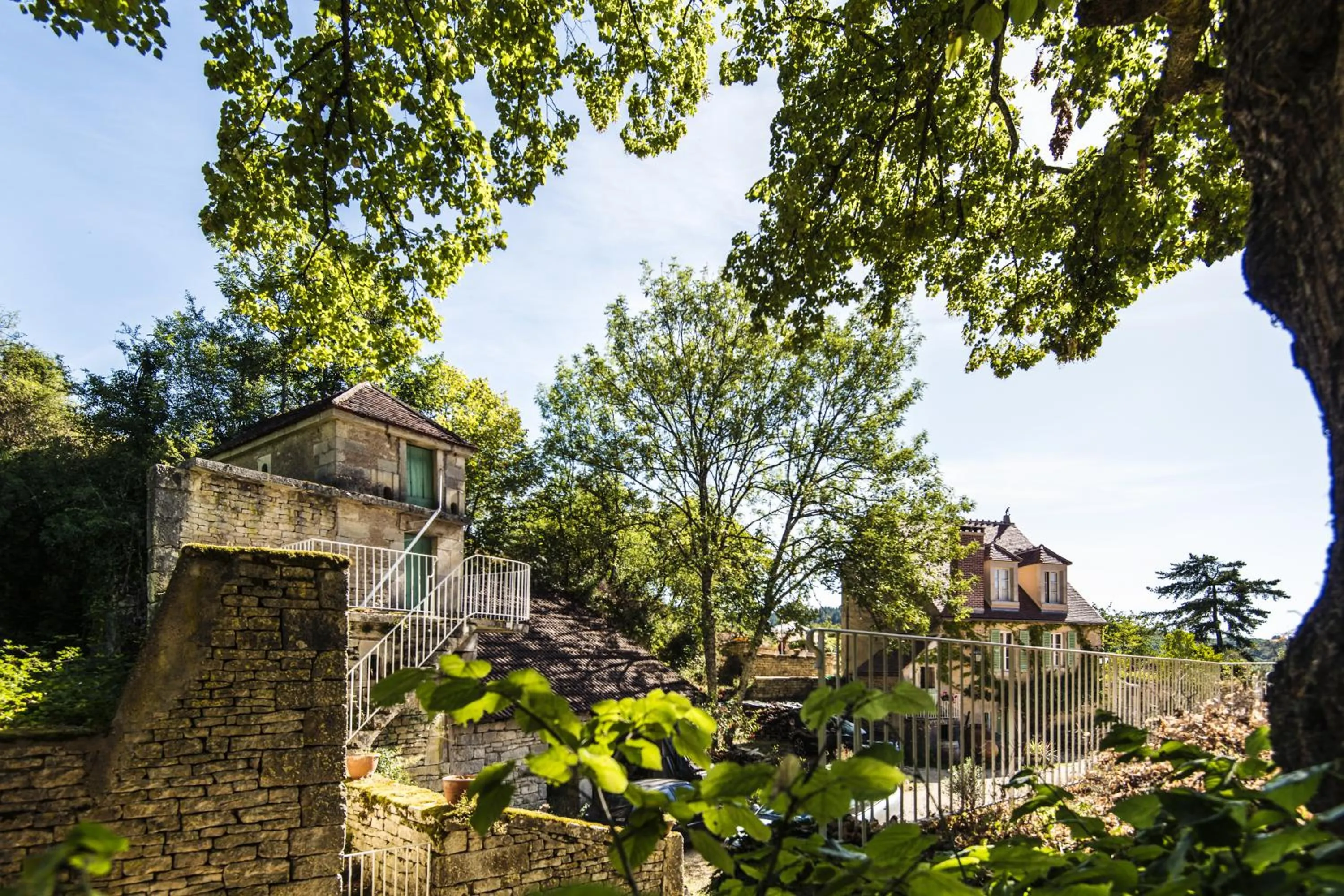 Garden in Le Domaine des Carriers - Gites