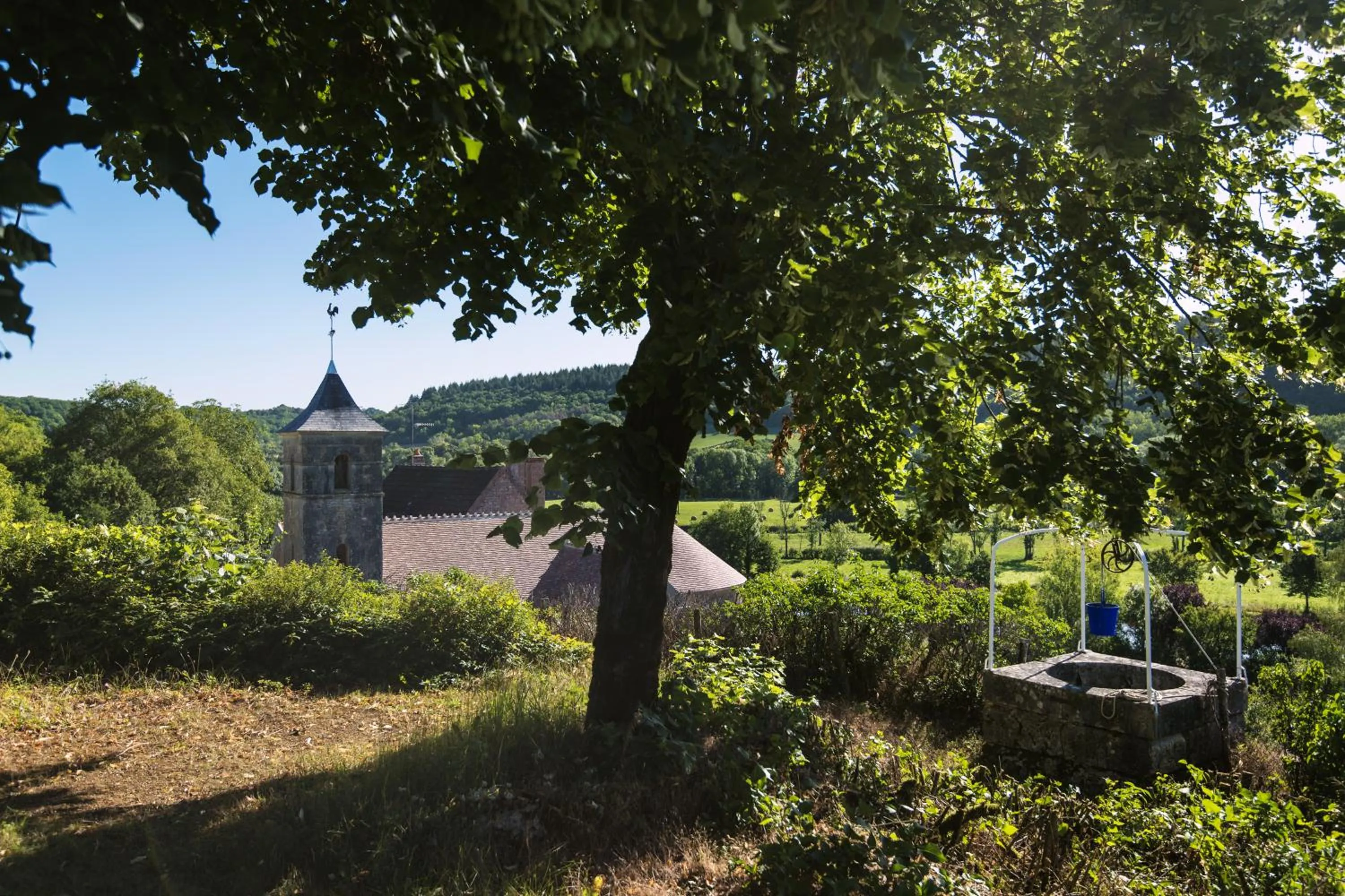Garden in Le Domaine des Carriers - Gites