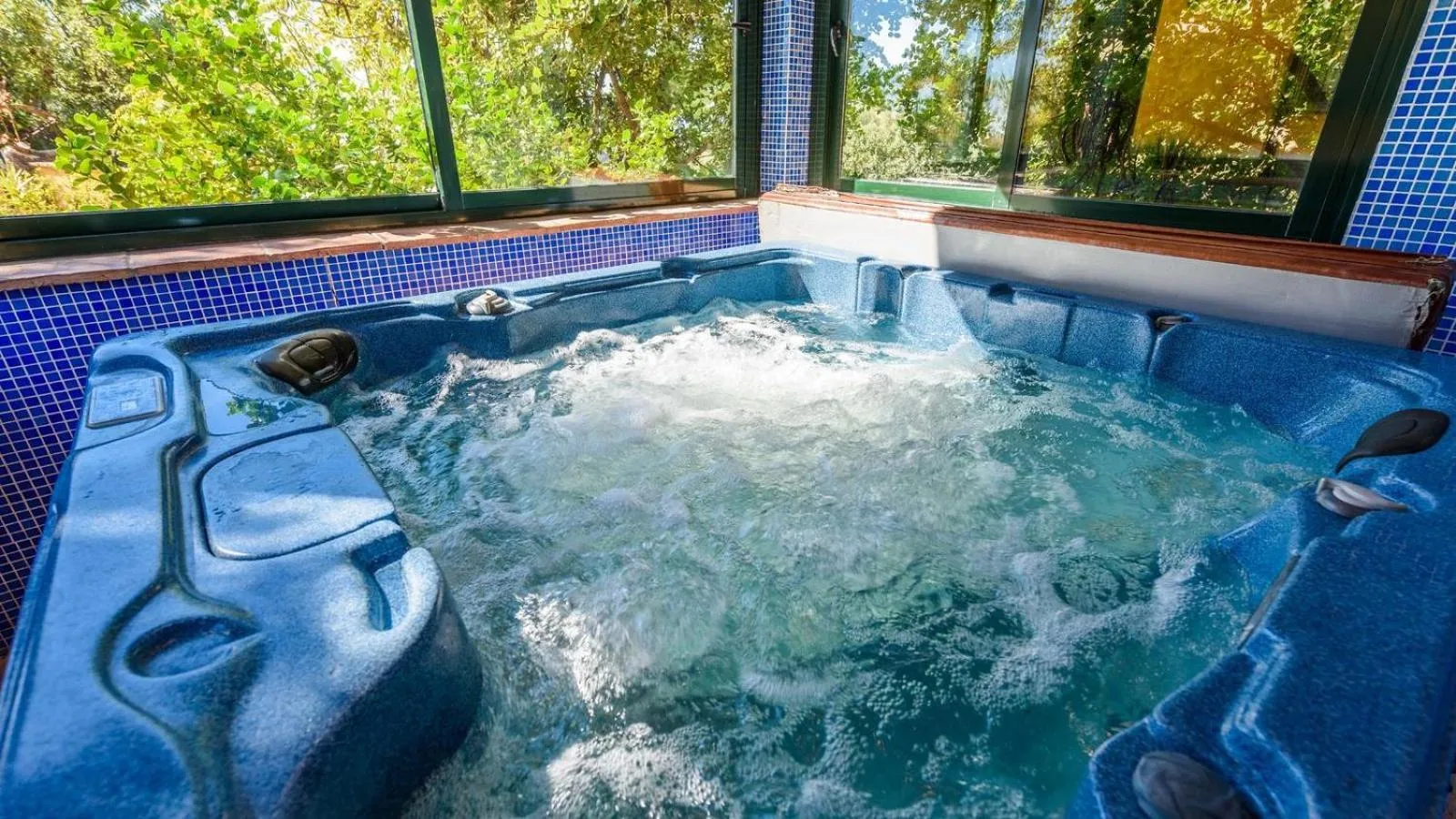 Hot Tub in Villa Paraiso Andaluz Sedella by Ruralidays