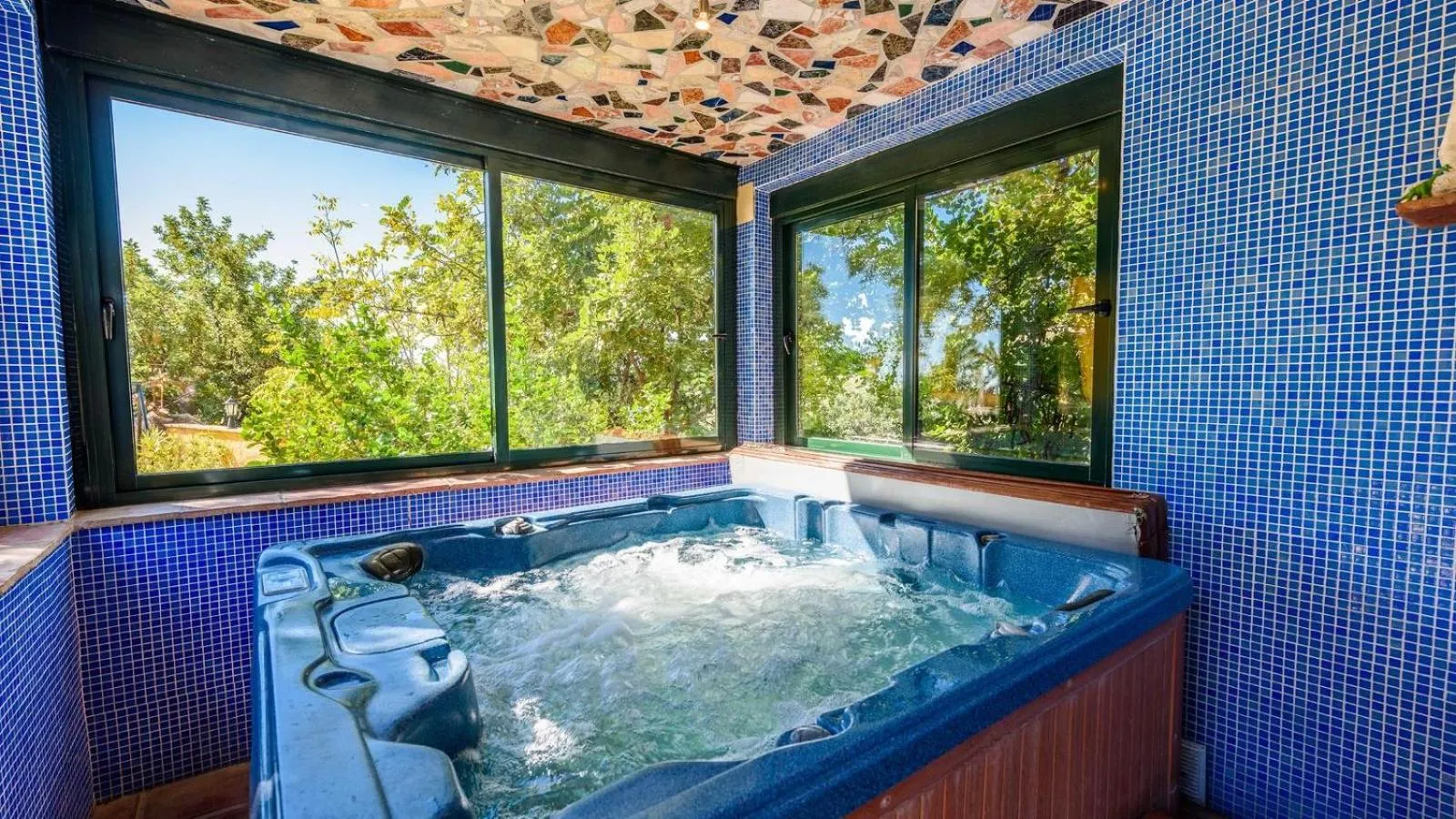 Hot Tub in Villa Paraiso Andaluz Sedella by Ruralidays