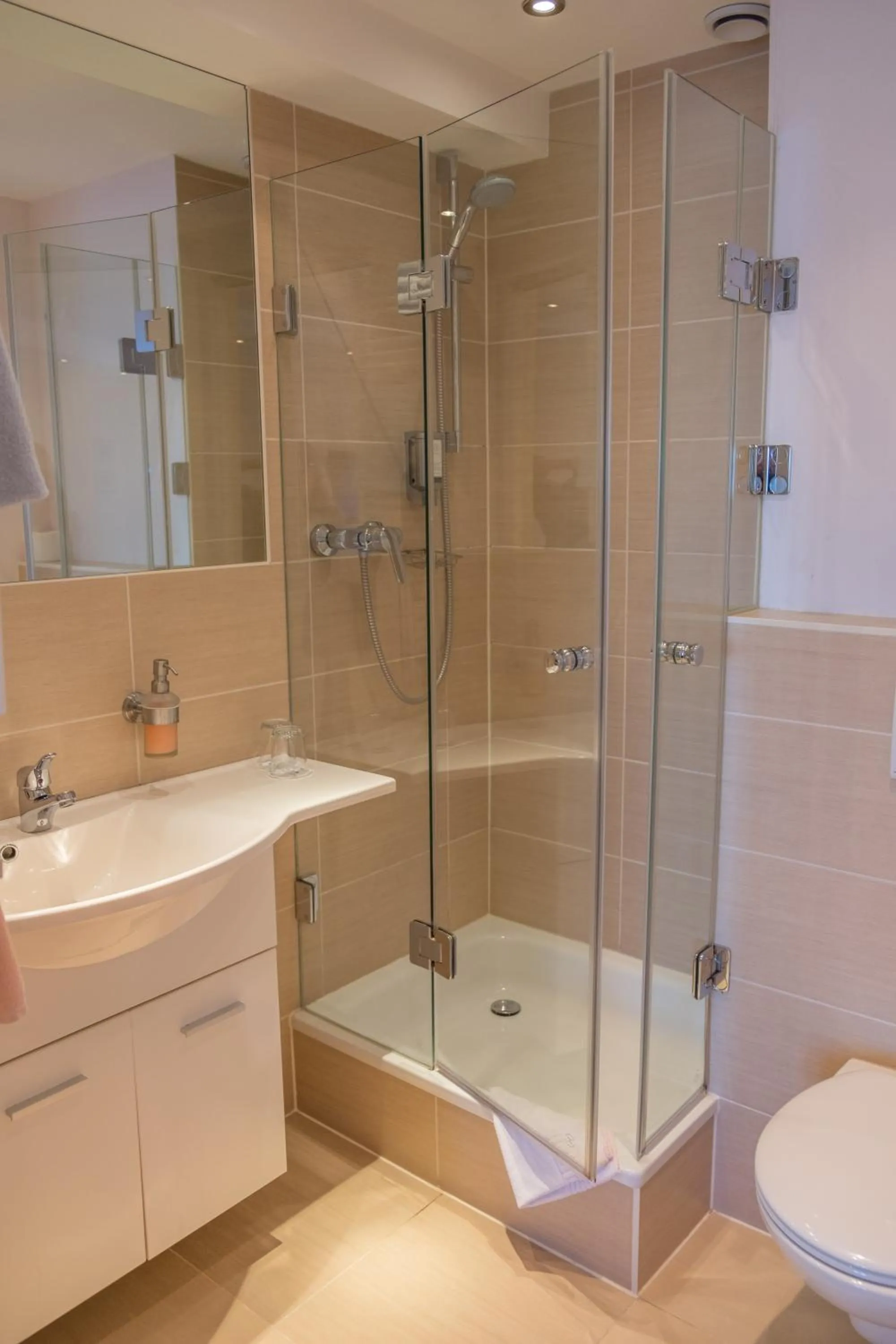 Shower in Seehotel Grauer Bär