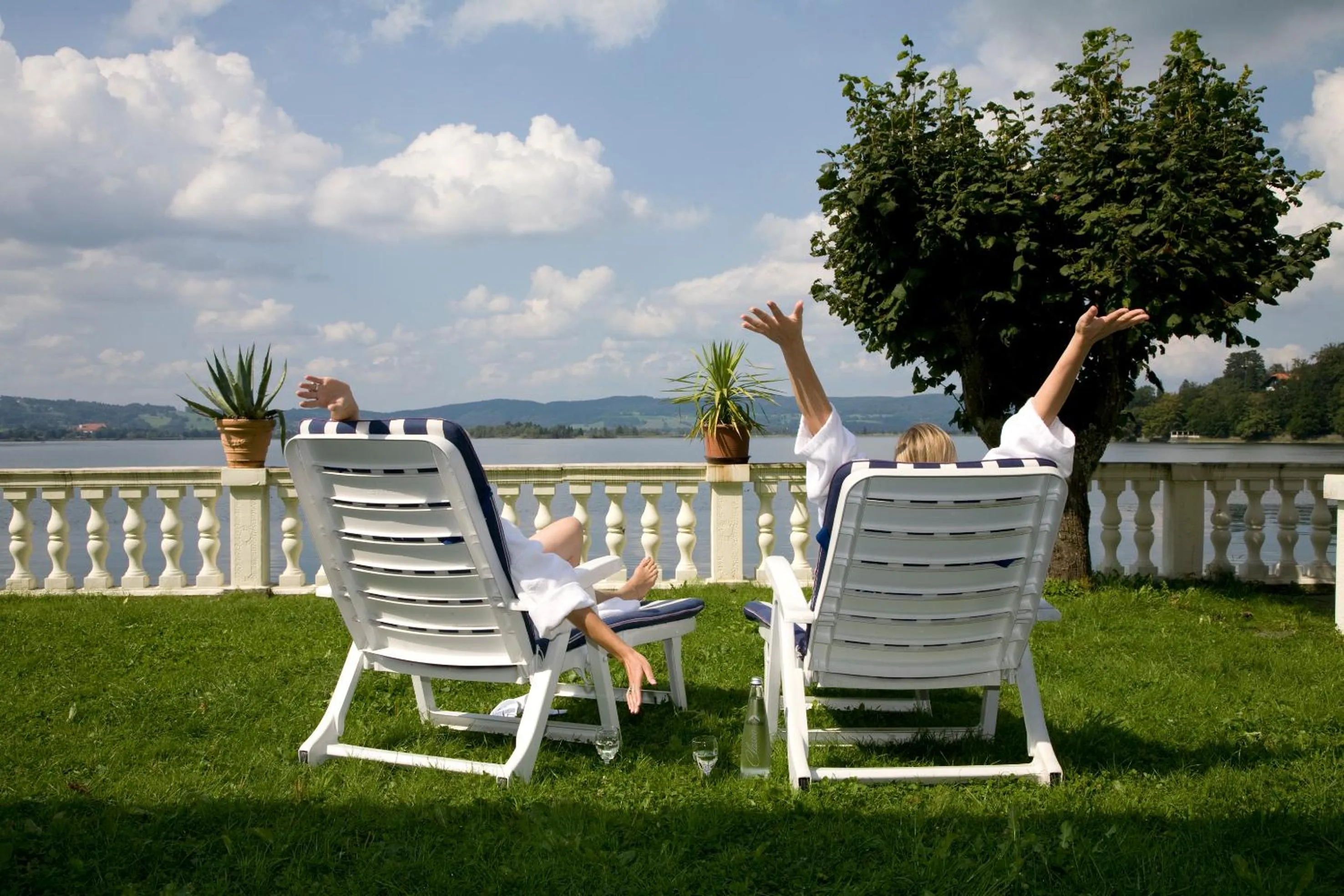 Balcony/Terrace in Seehotel Grauer Bär