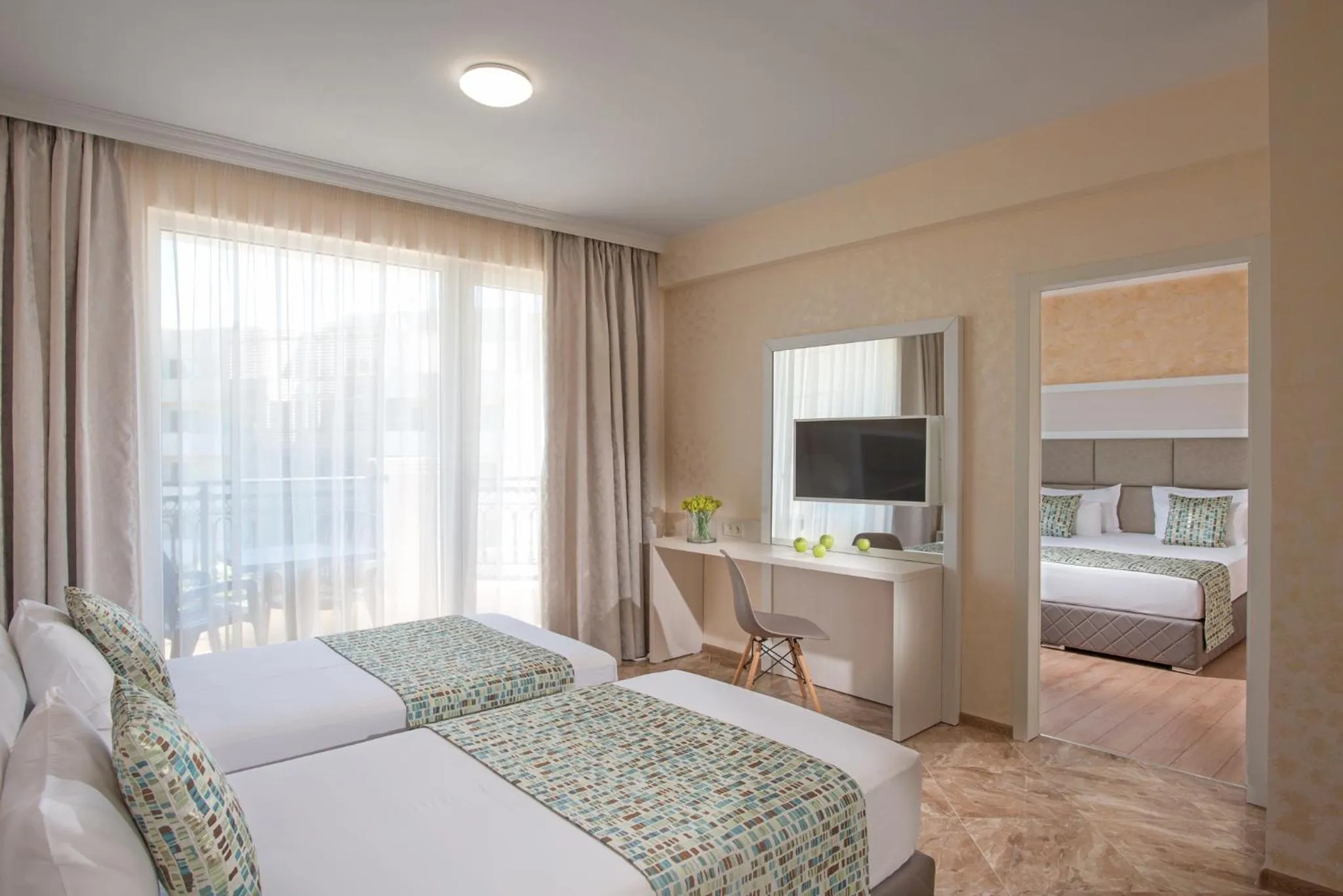 TV and multimedia, Bed in Marina Sands Bijou Boutique - excellent choice for travelers visiting Obzor 2-4p