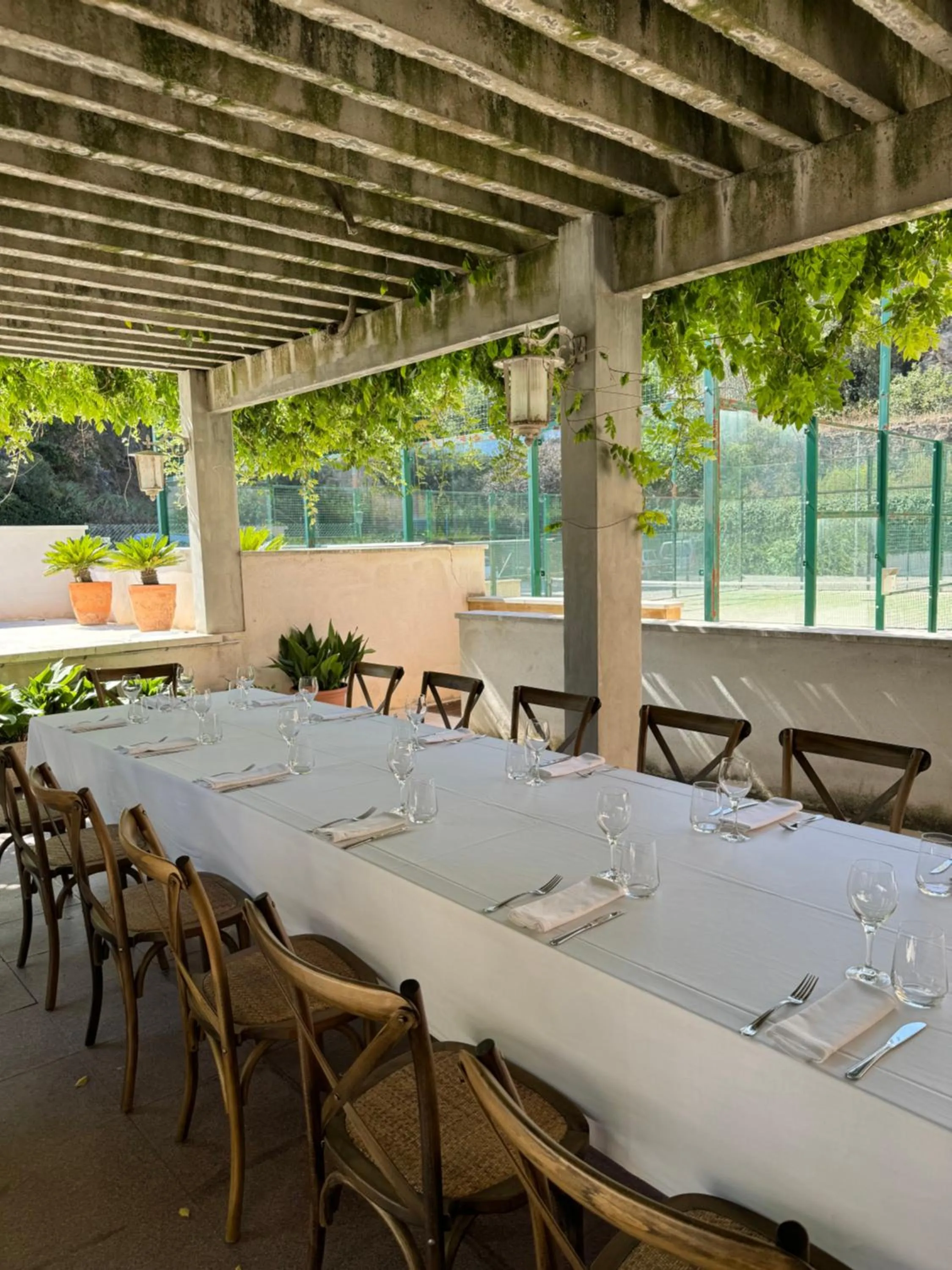 Patio in Hotel Robert