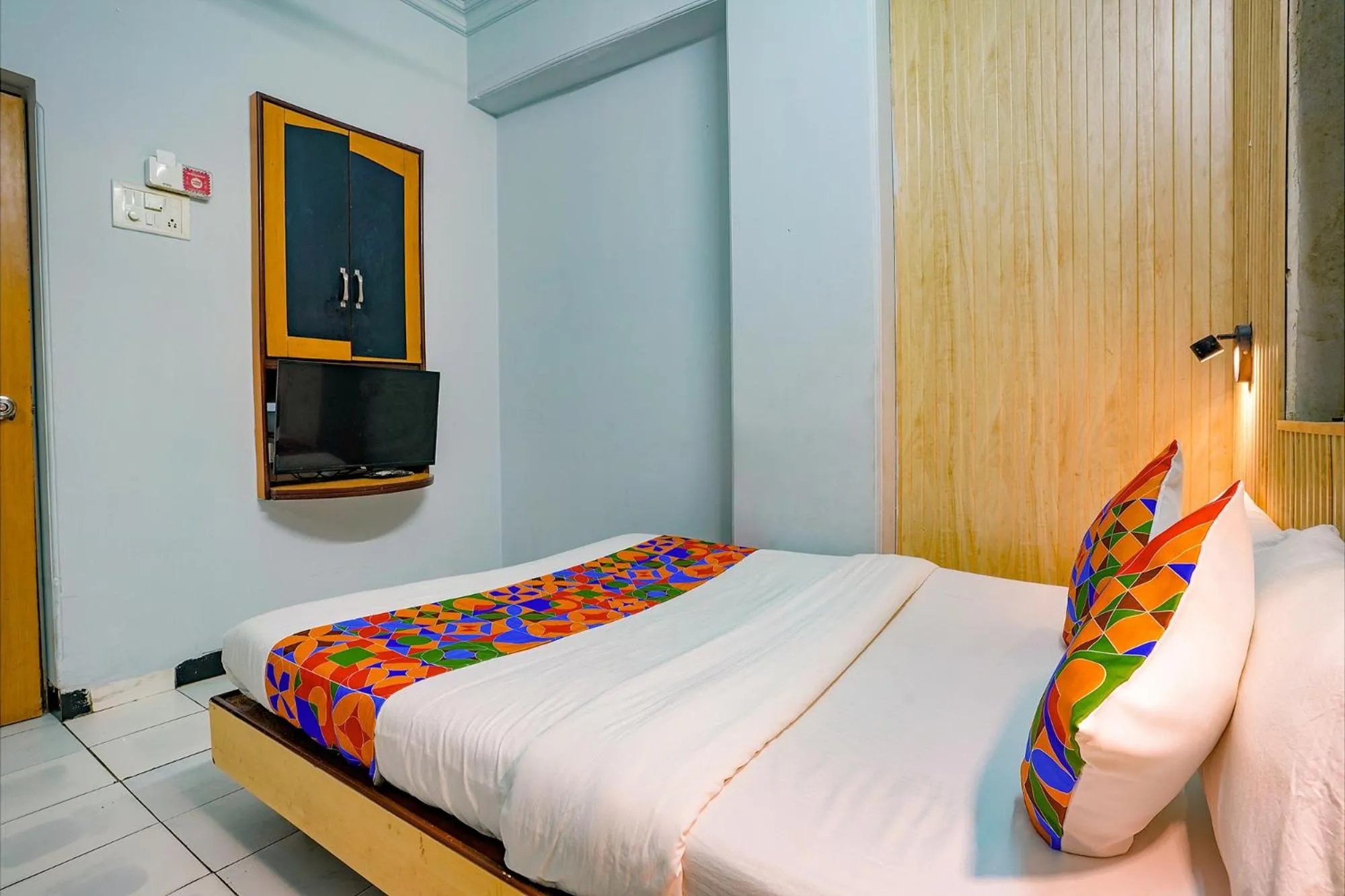 Bed in Via Manas Residency