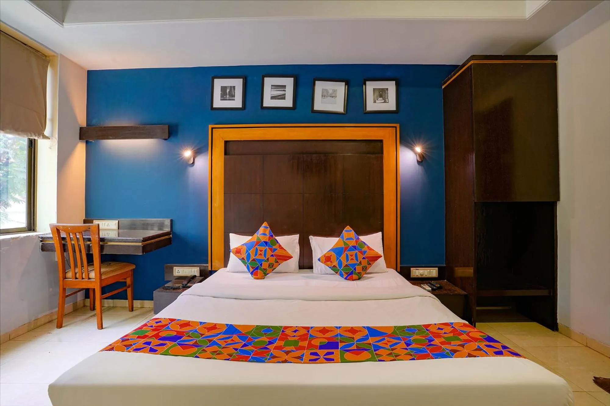 Bed in Via Manas Residency