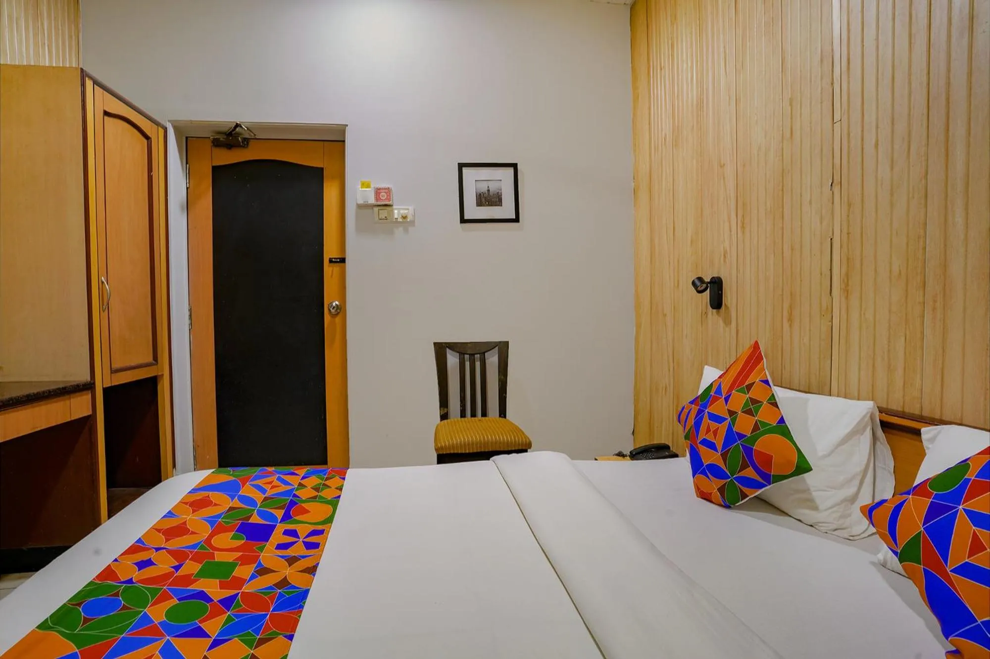 Bed in Via Manas Residency