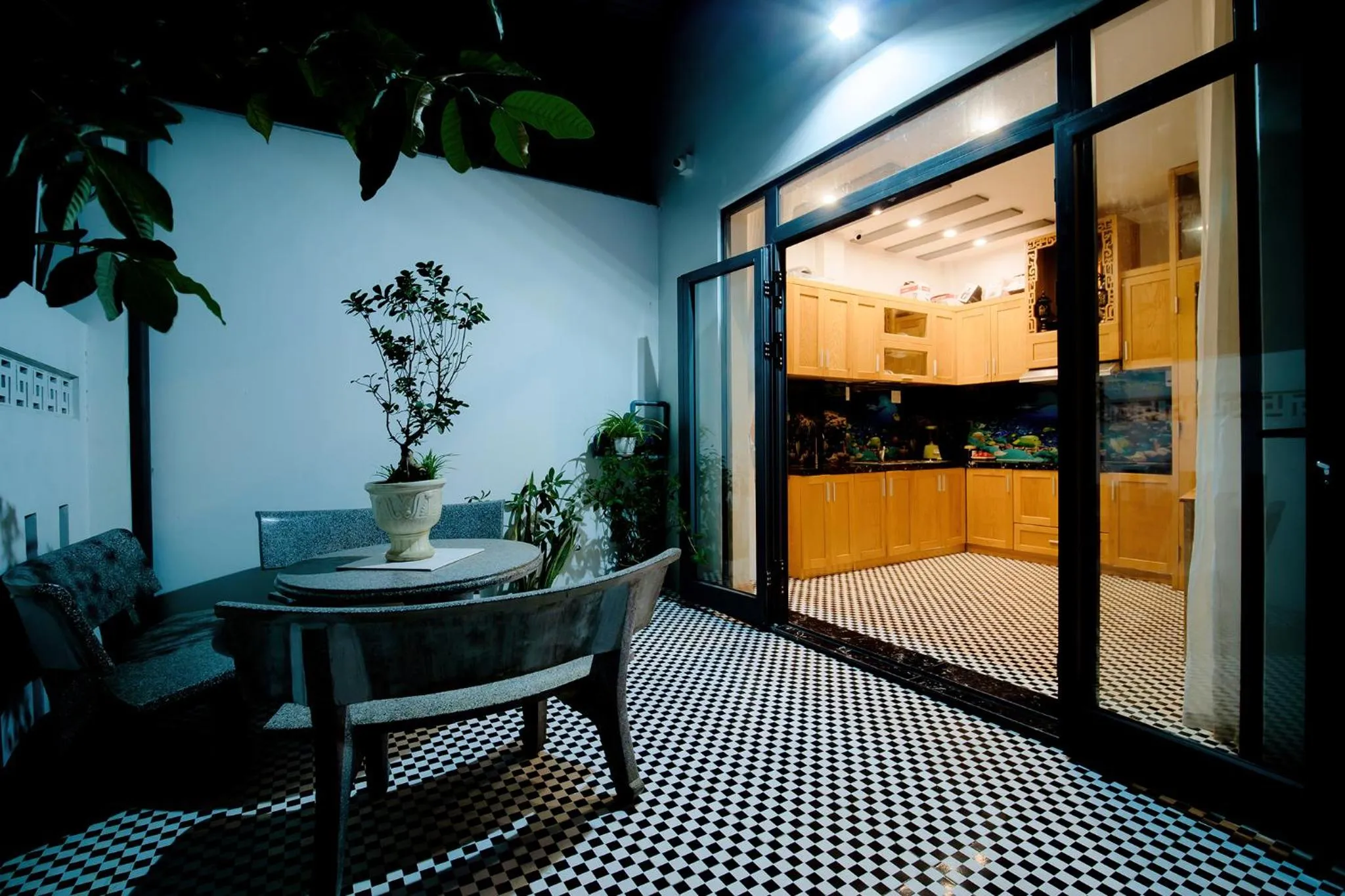 Communal kitchen in Hoian Royal Villa