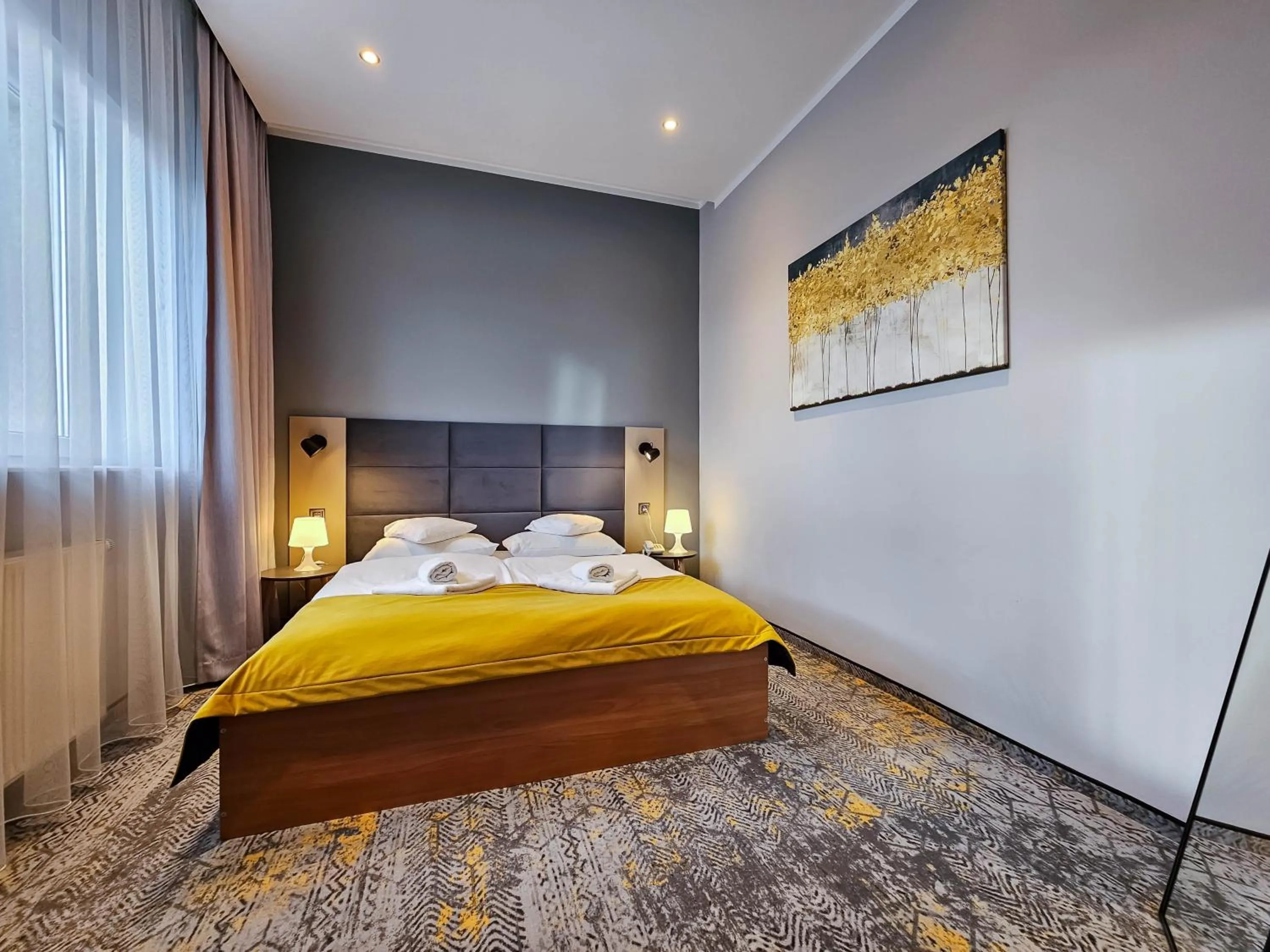 Bedroom, Bed in Hotel Mikulski