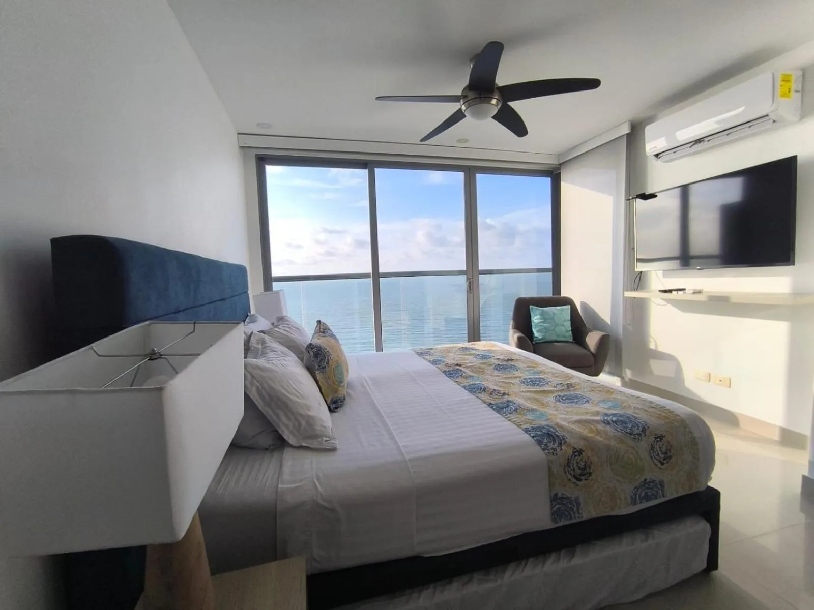 Bed in Apartamentos frente al mar en Morros City