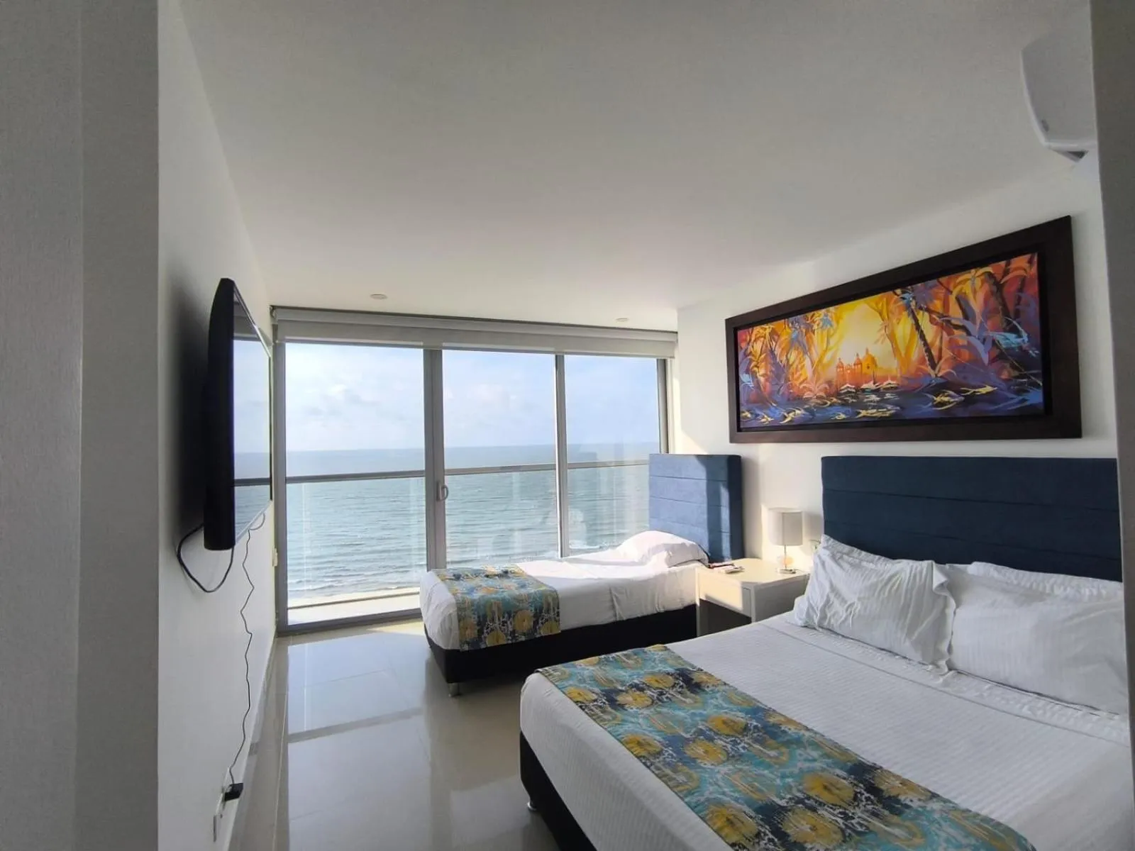 Bed in Apartamentos frente al mar en Morros City