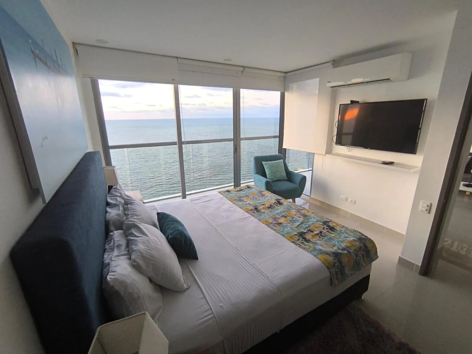 Bed in Apartamentos frente al mar en Morros City