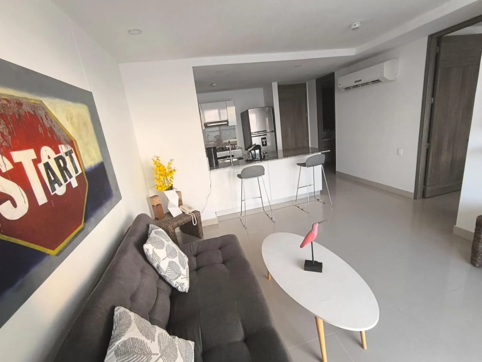 Living room in Apartamentos frente al mar en Morros City