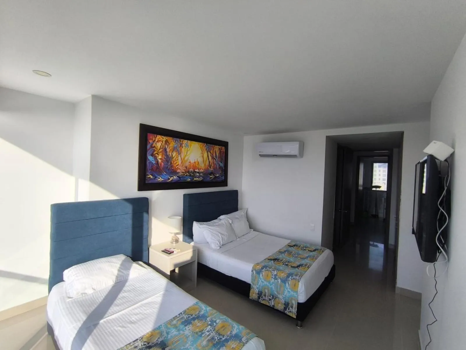 Bedroom, Bed in Apartamentos frente al mar en Morros City