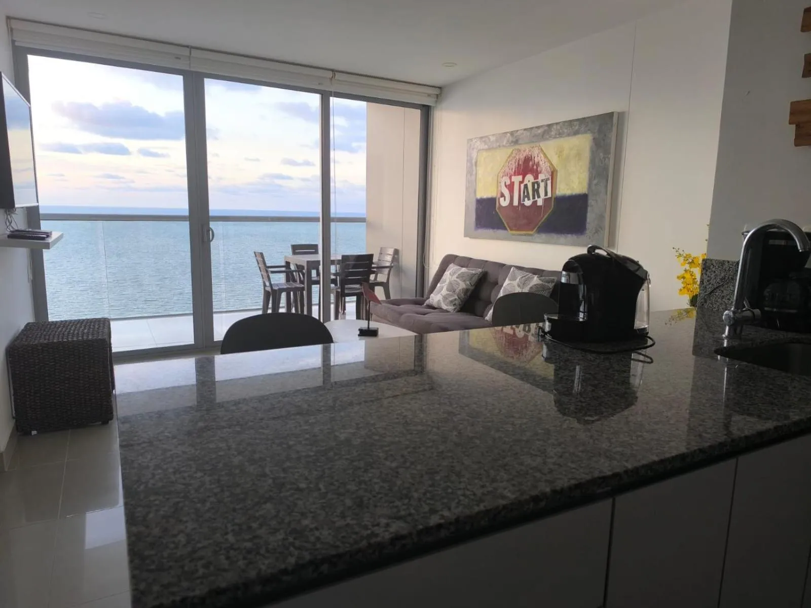 Living room in Apartamentos frente al mar en Morros City