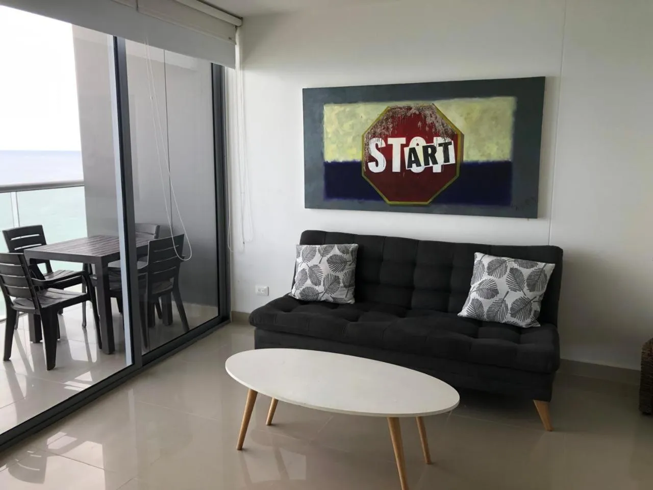 Living room in Apartamentos frente al mar en Morros City