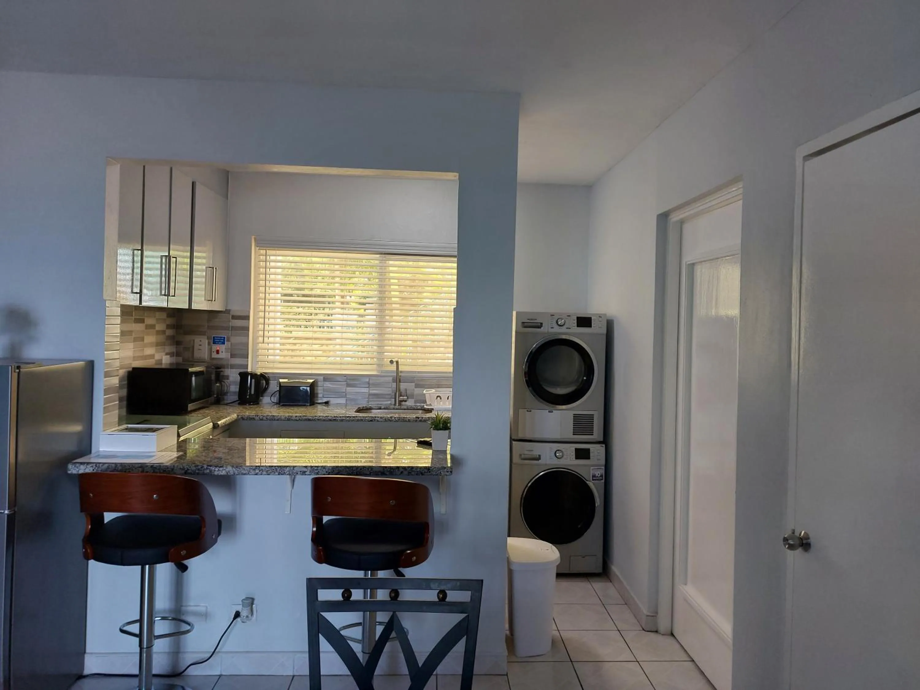 kitchen in Contemporary Ocean view 2bed Carib Ocho Rios Condo