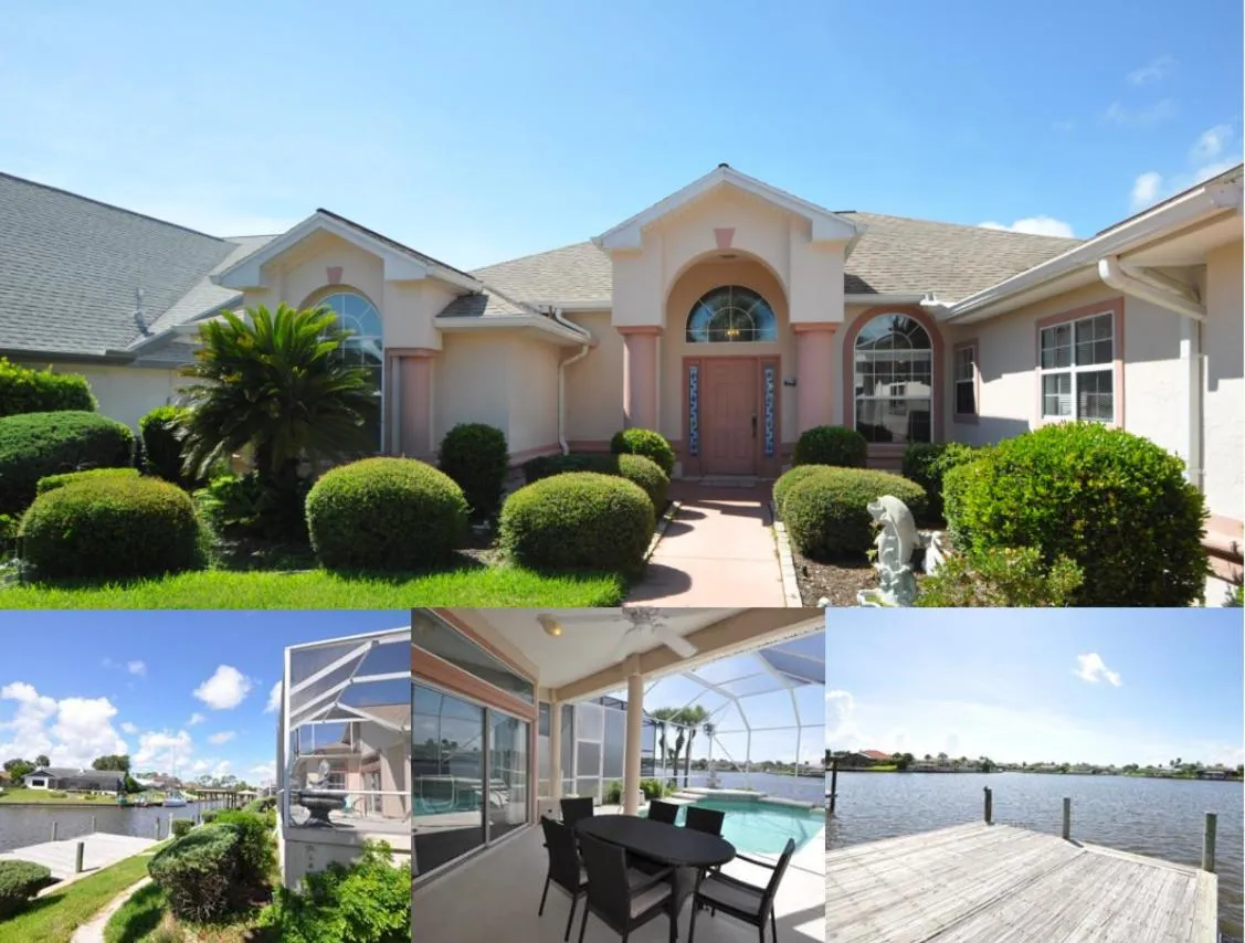 Sunset Bay Beautiful Pool Home - Bring Your Boat or Jet Ski - Canal with Dock- Sleeps 10 - 4 BD