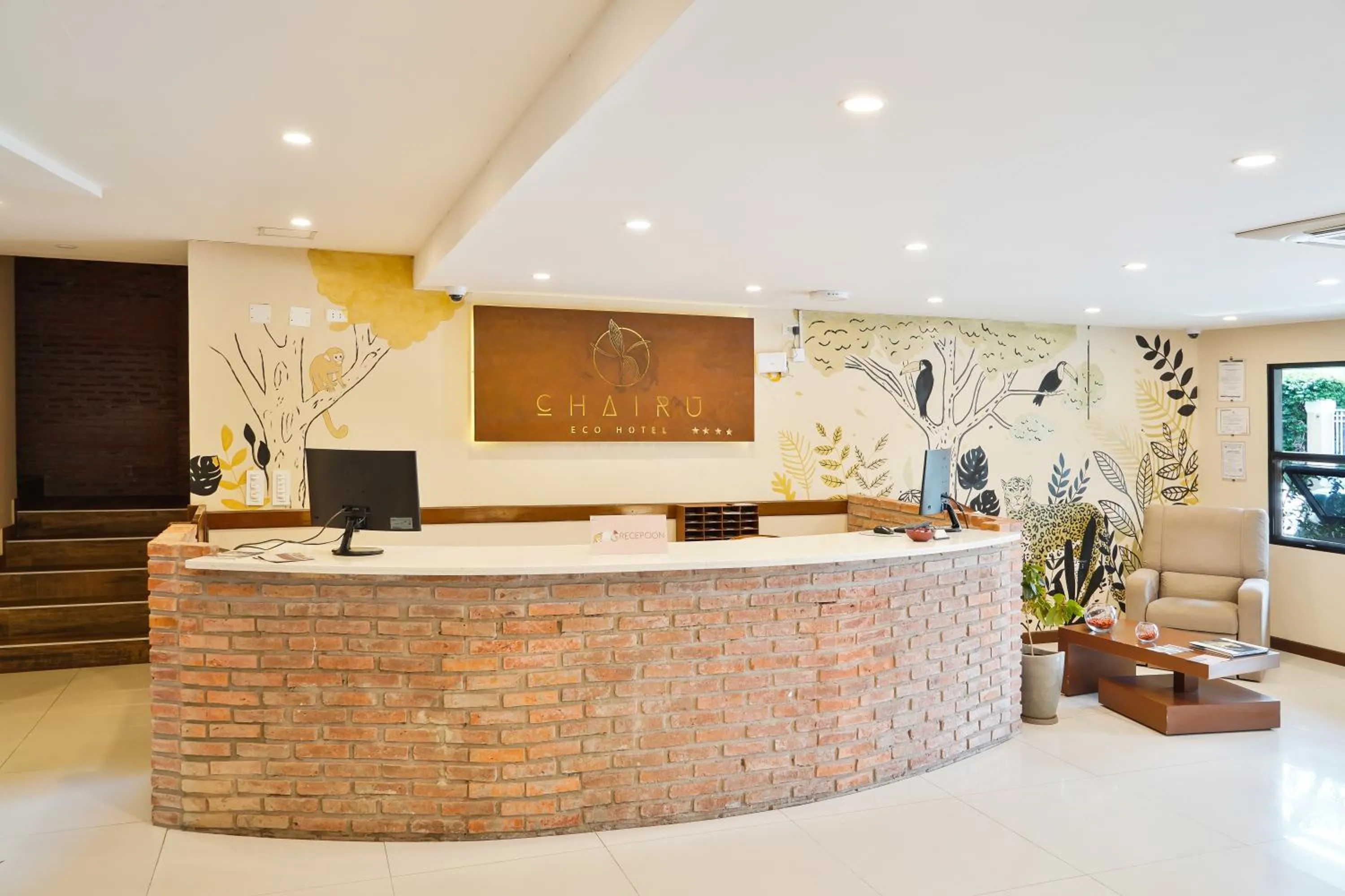 Lobby or reception in Chairu Eco Hotel