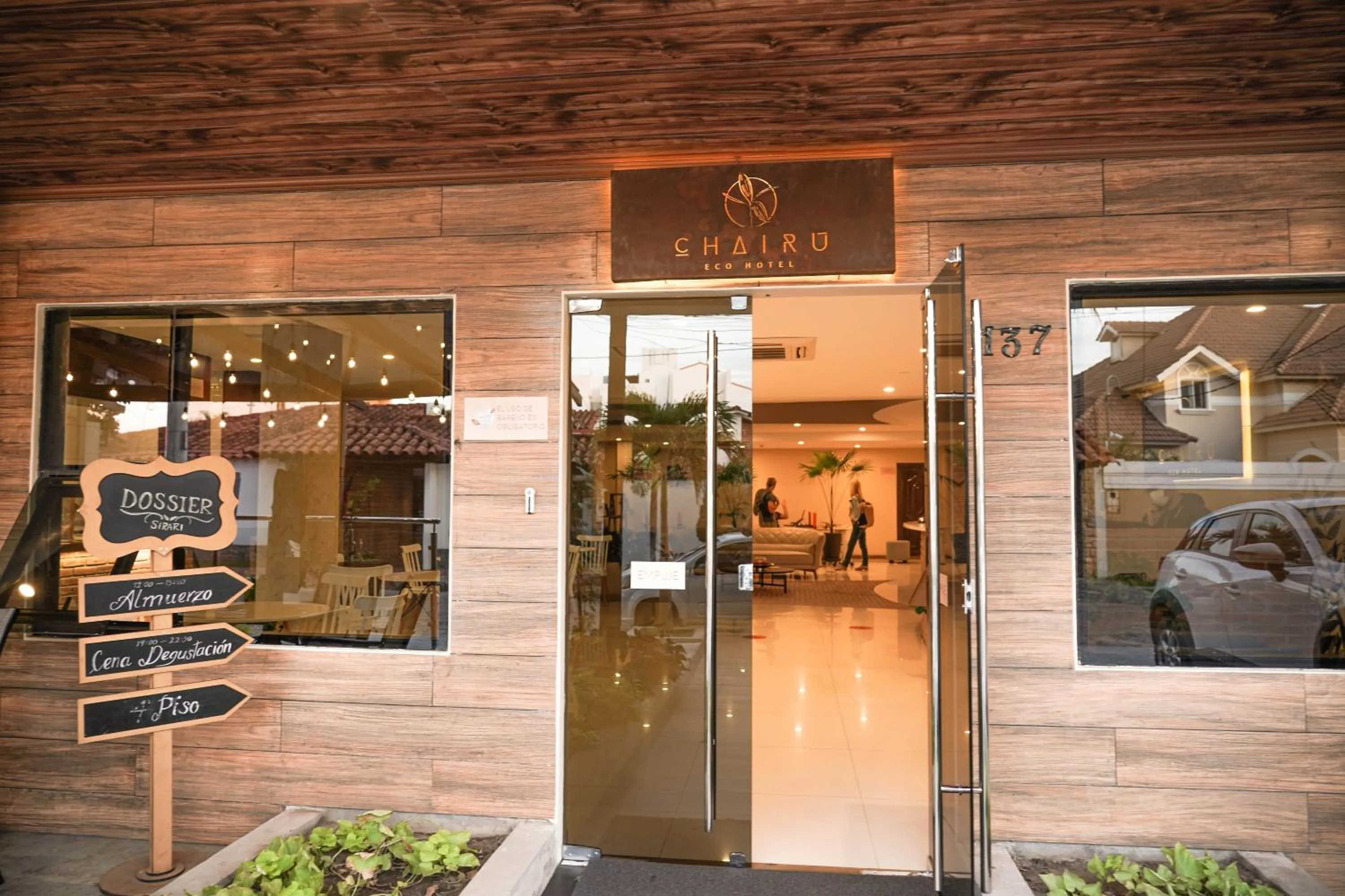 Facade/entrance in Chairu Eco Hotel