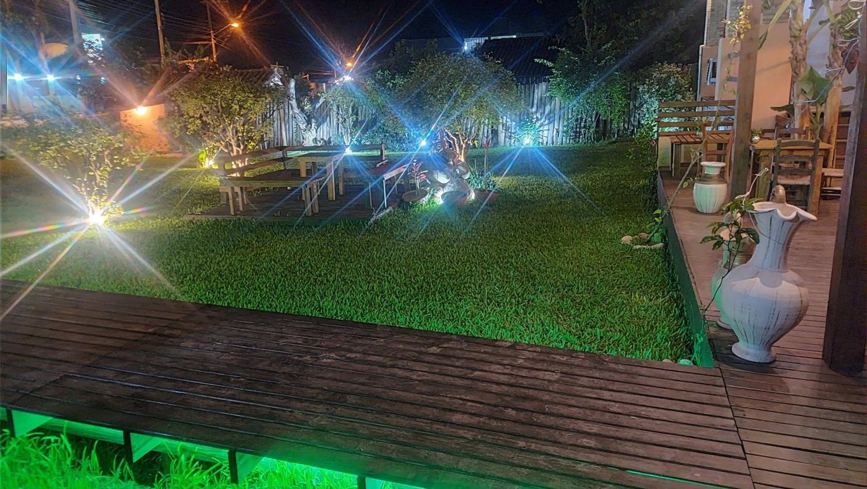 Garden view in Pousada Kauai