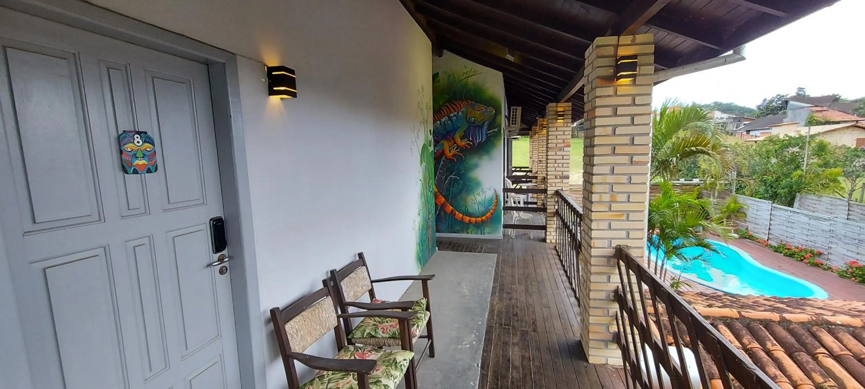 Swimming pool in Pousada Kauai