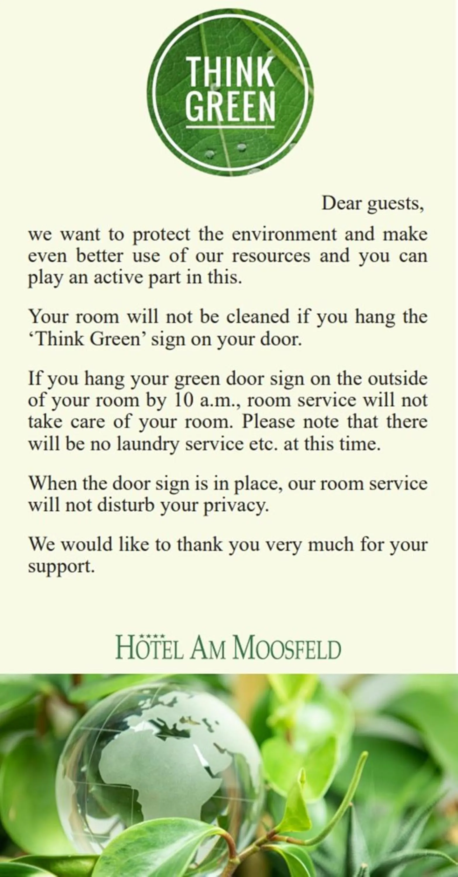 Logo/Certificate/Sign in Hotel Am Moosfeld
