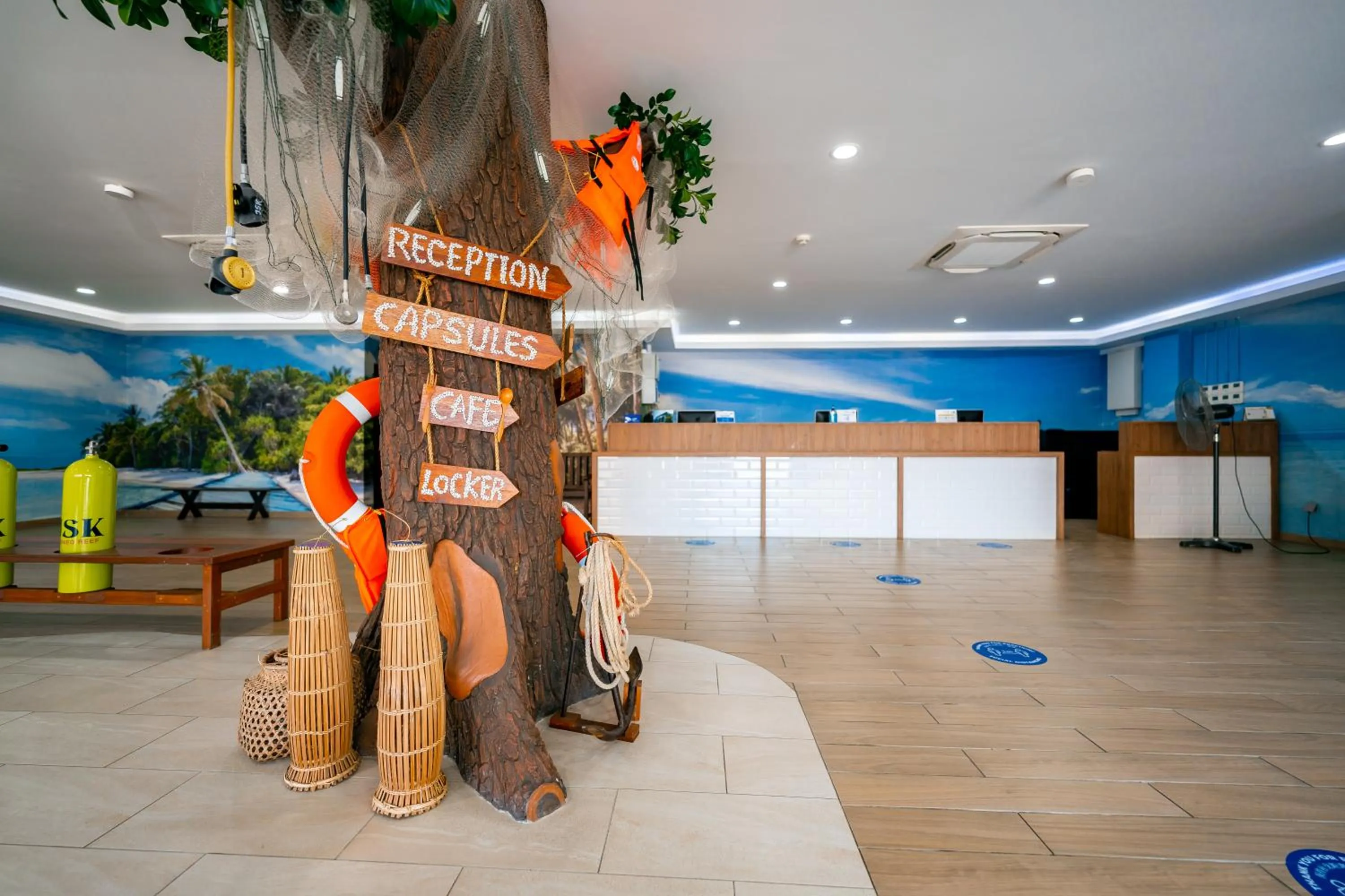 Lobby or reception in Jpod Capsule Hotel