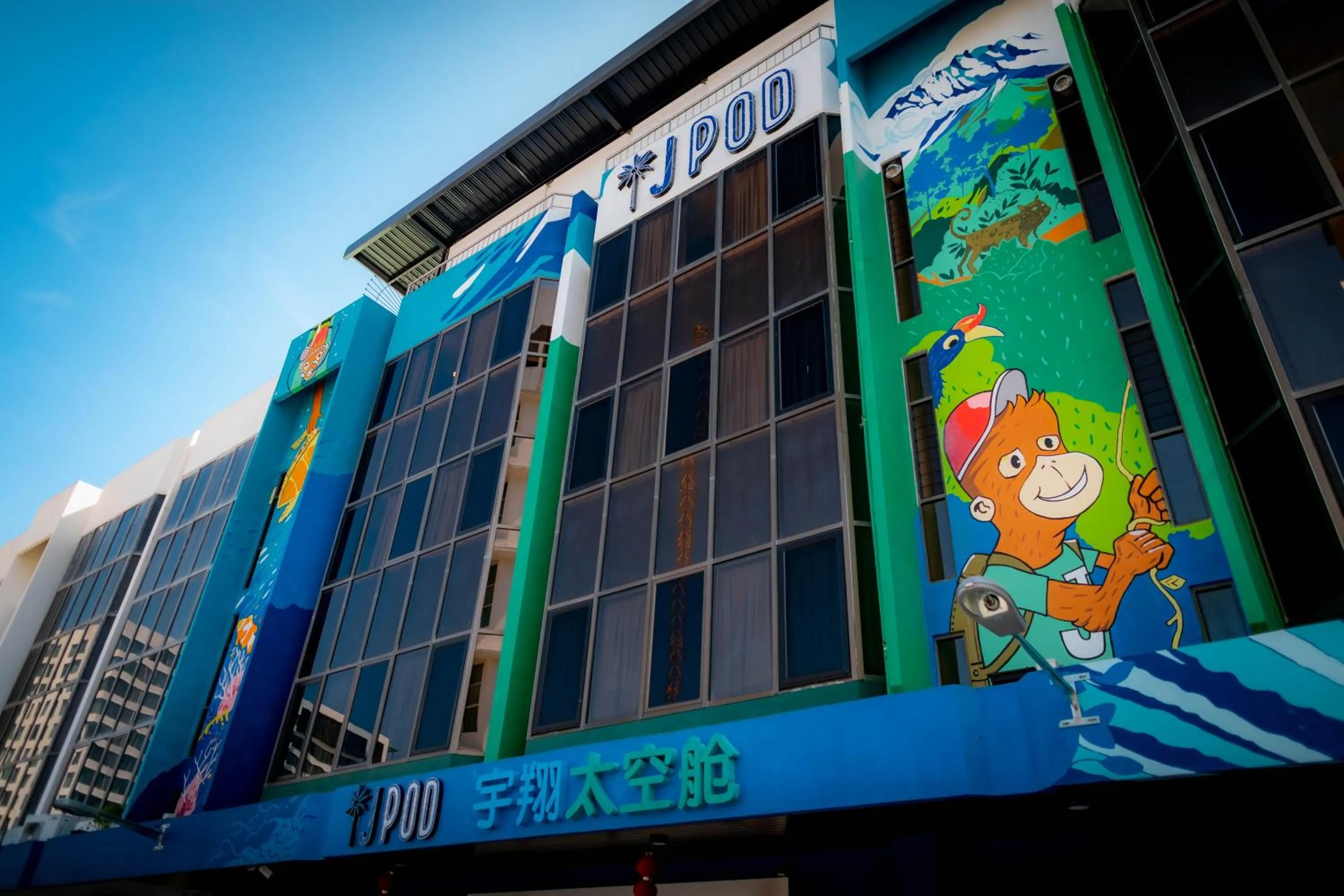 Property building in Jpod Capsule Hotel