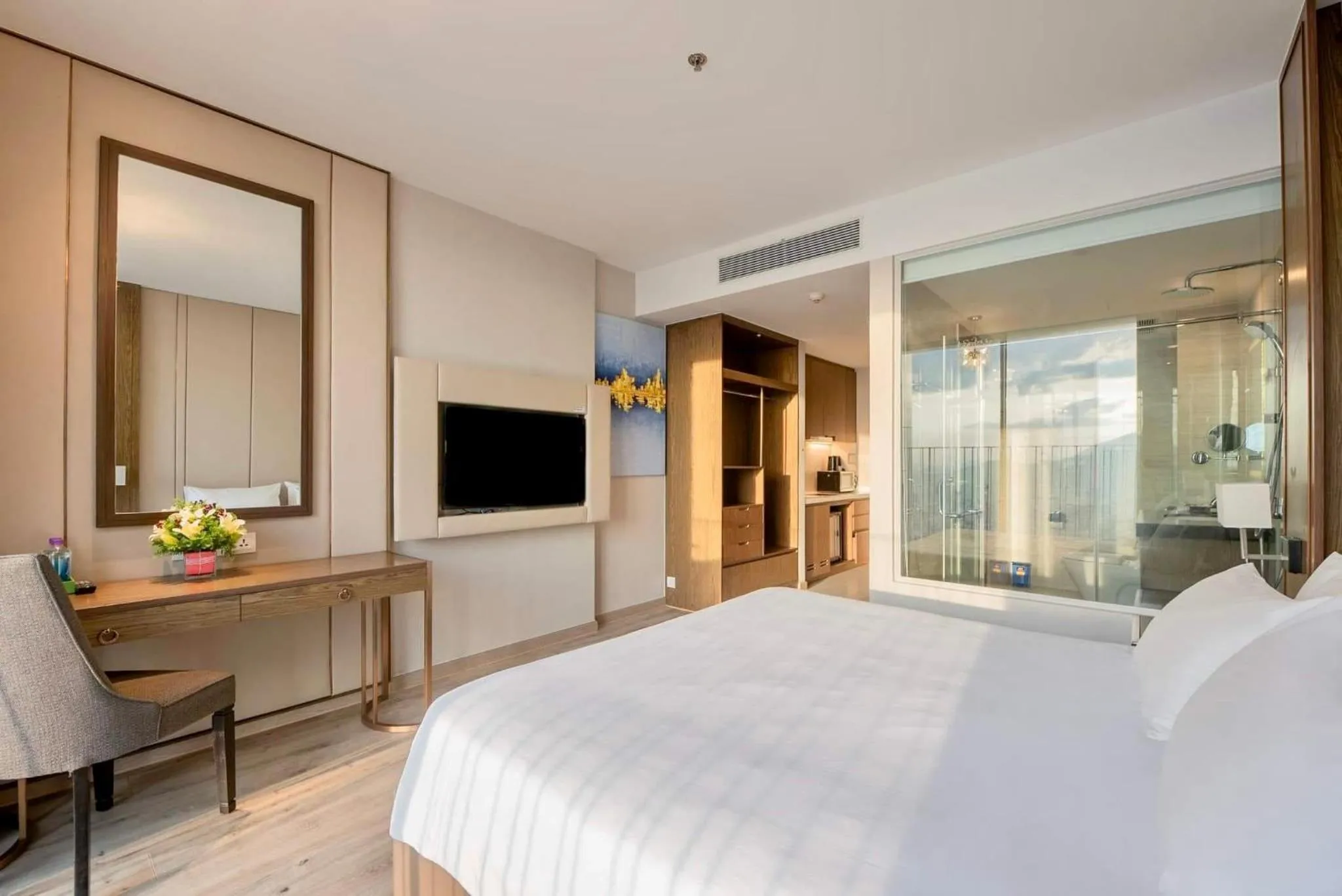 Bed in RIS Panorama Condotel