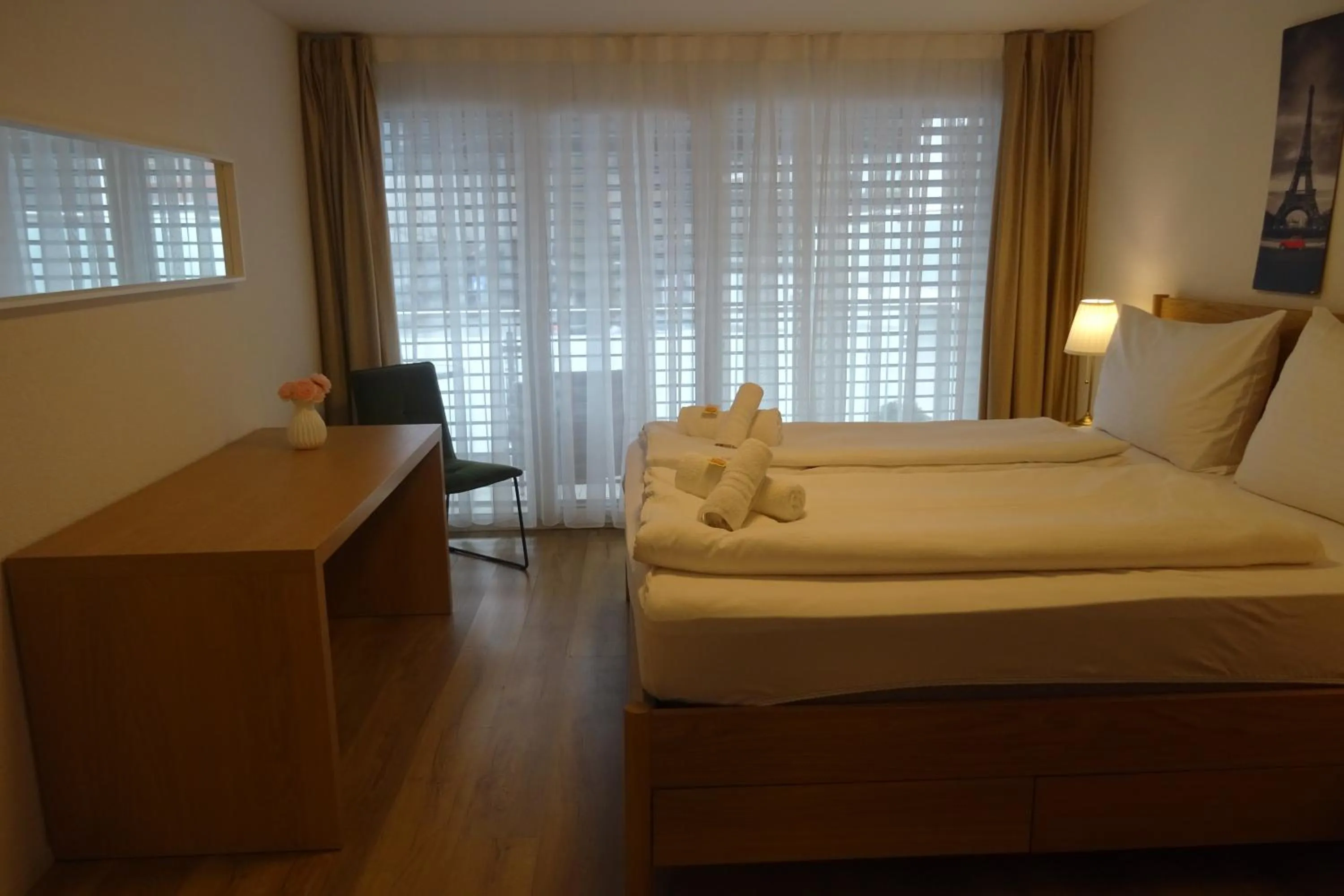 Bed in The Golf apartments