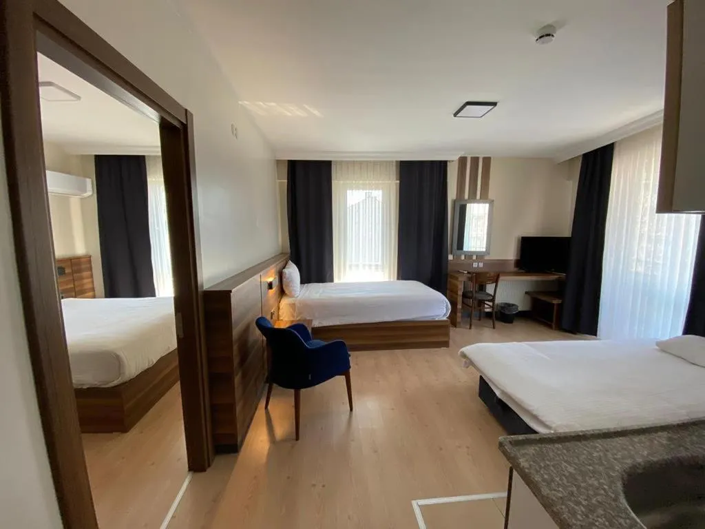 Bed in Bolu Evim Otel