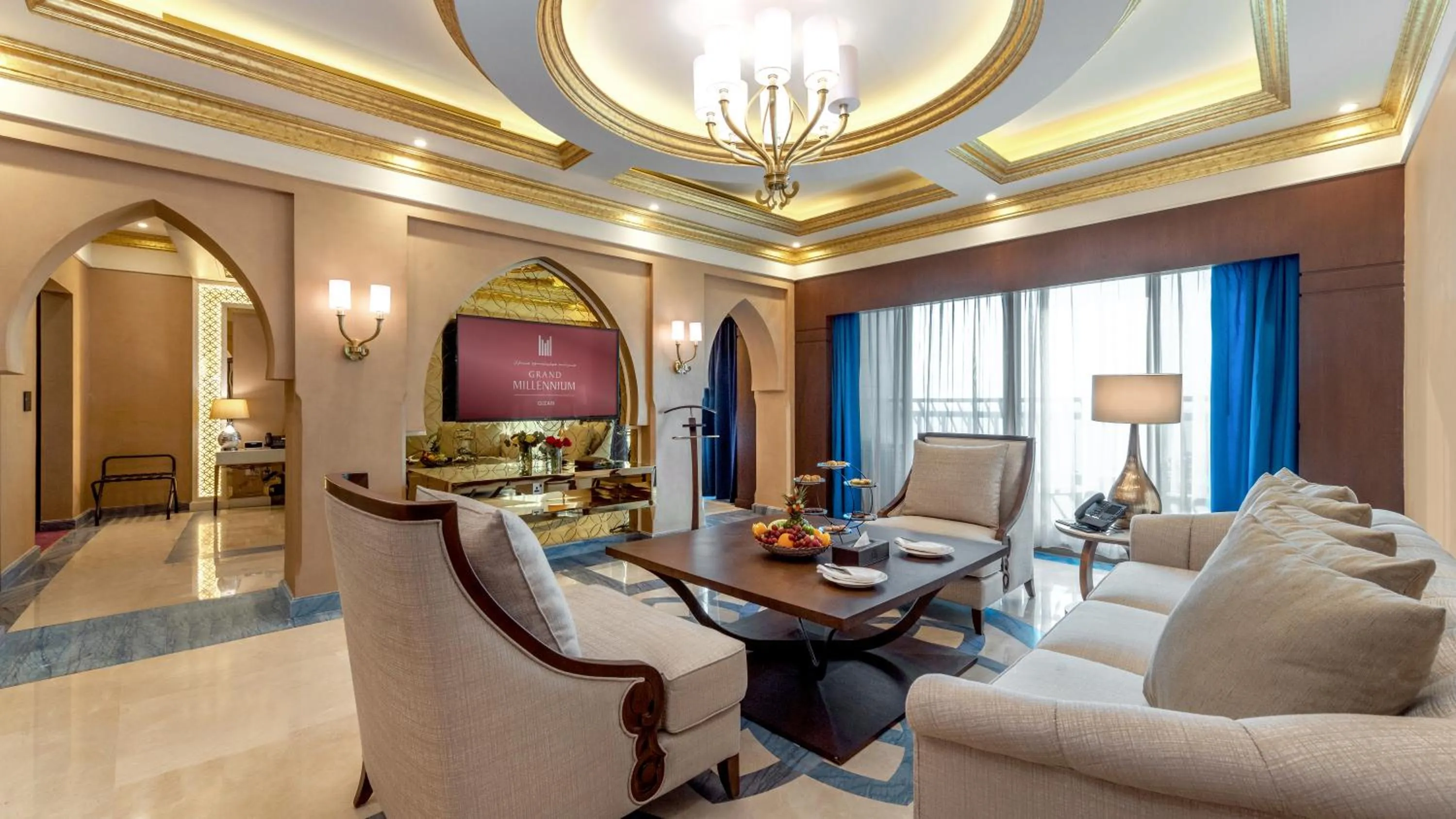 Seating area in Grand Millennium Gizan