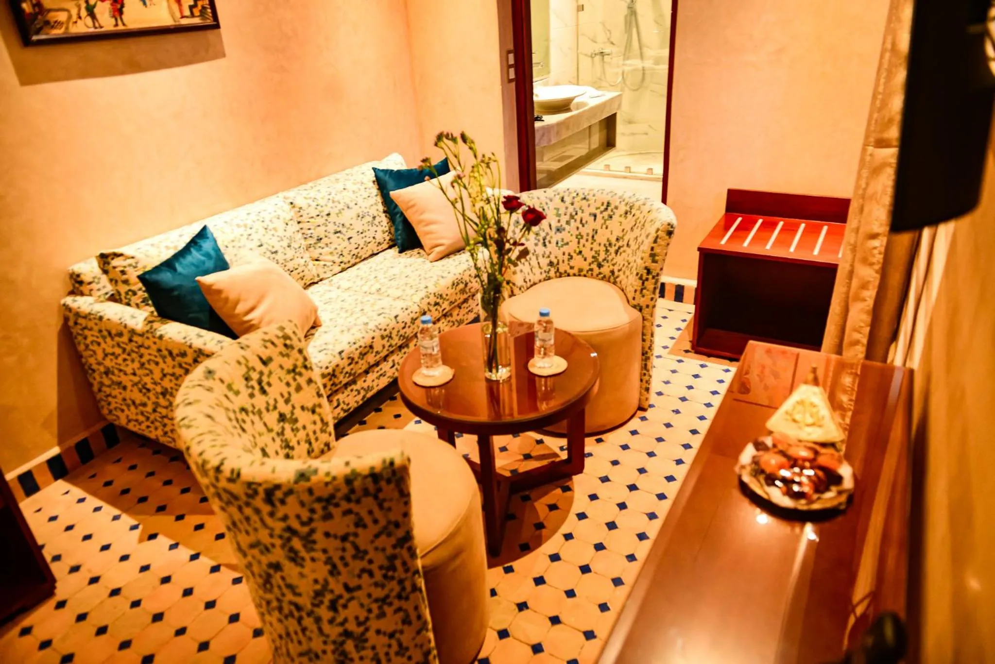 Seating area in Riad Al mazhar