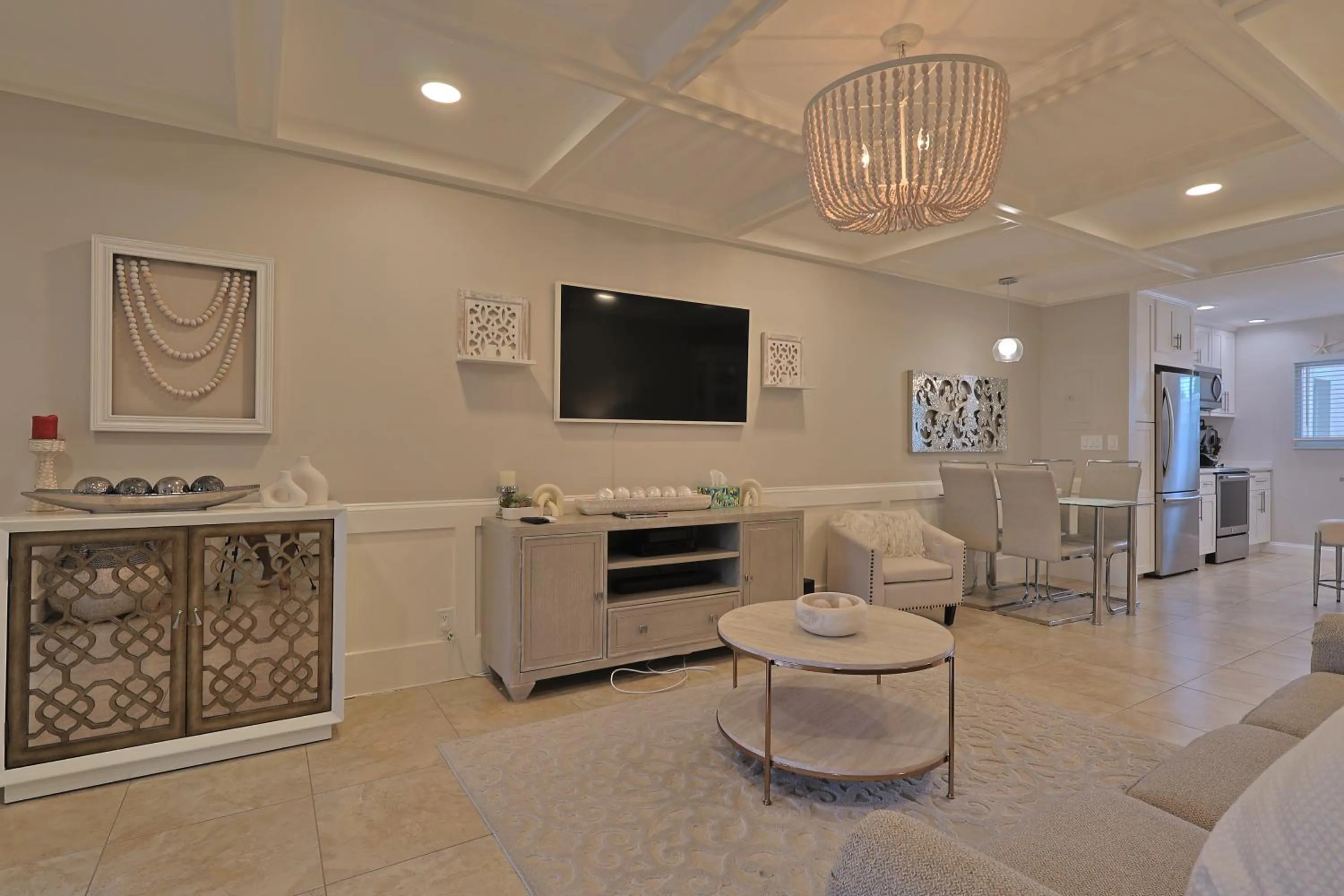 Living room in Siesta Key Island Rentals