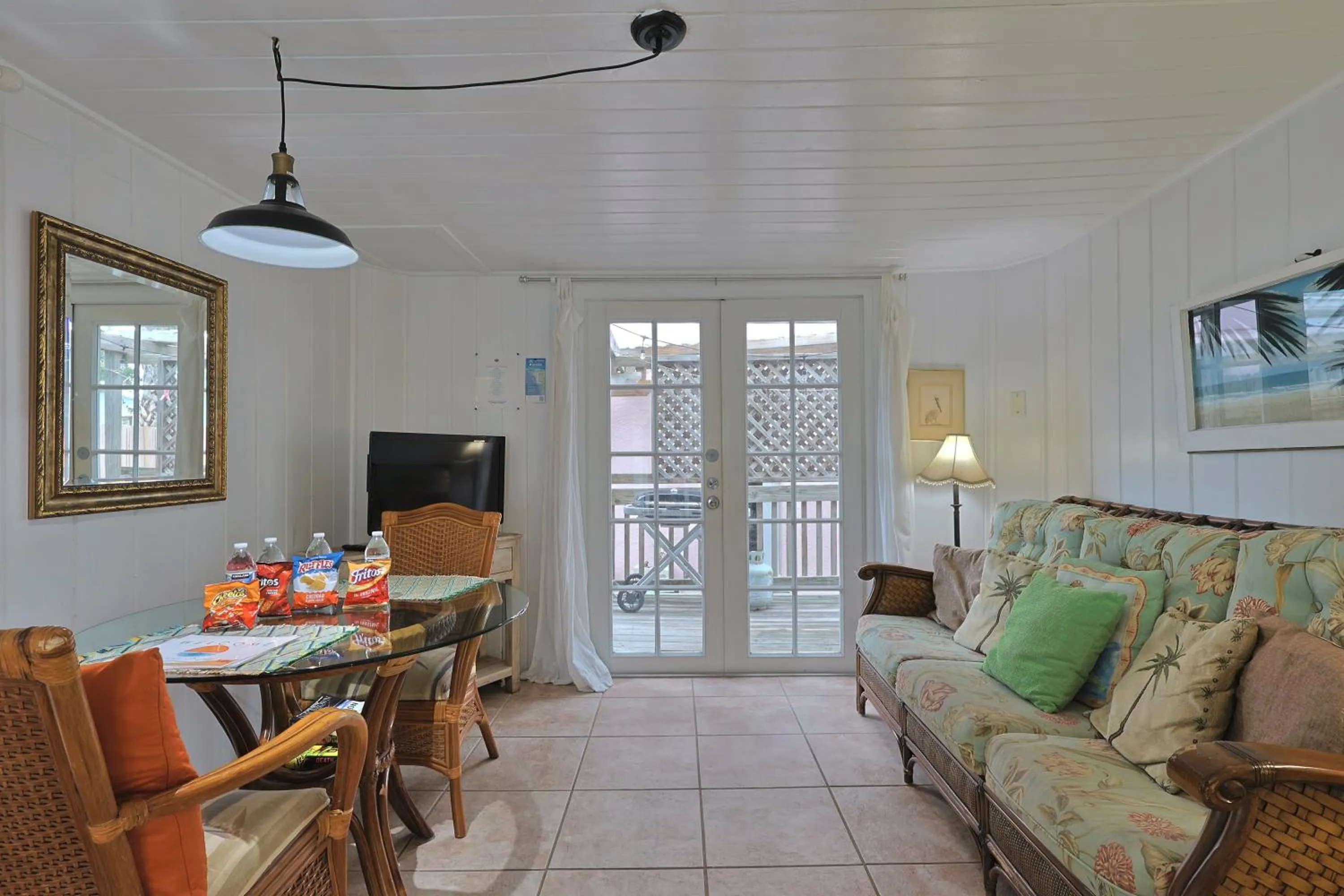 Living room in Siesta Key Island Rentals