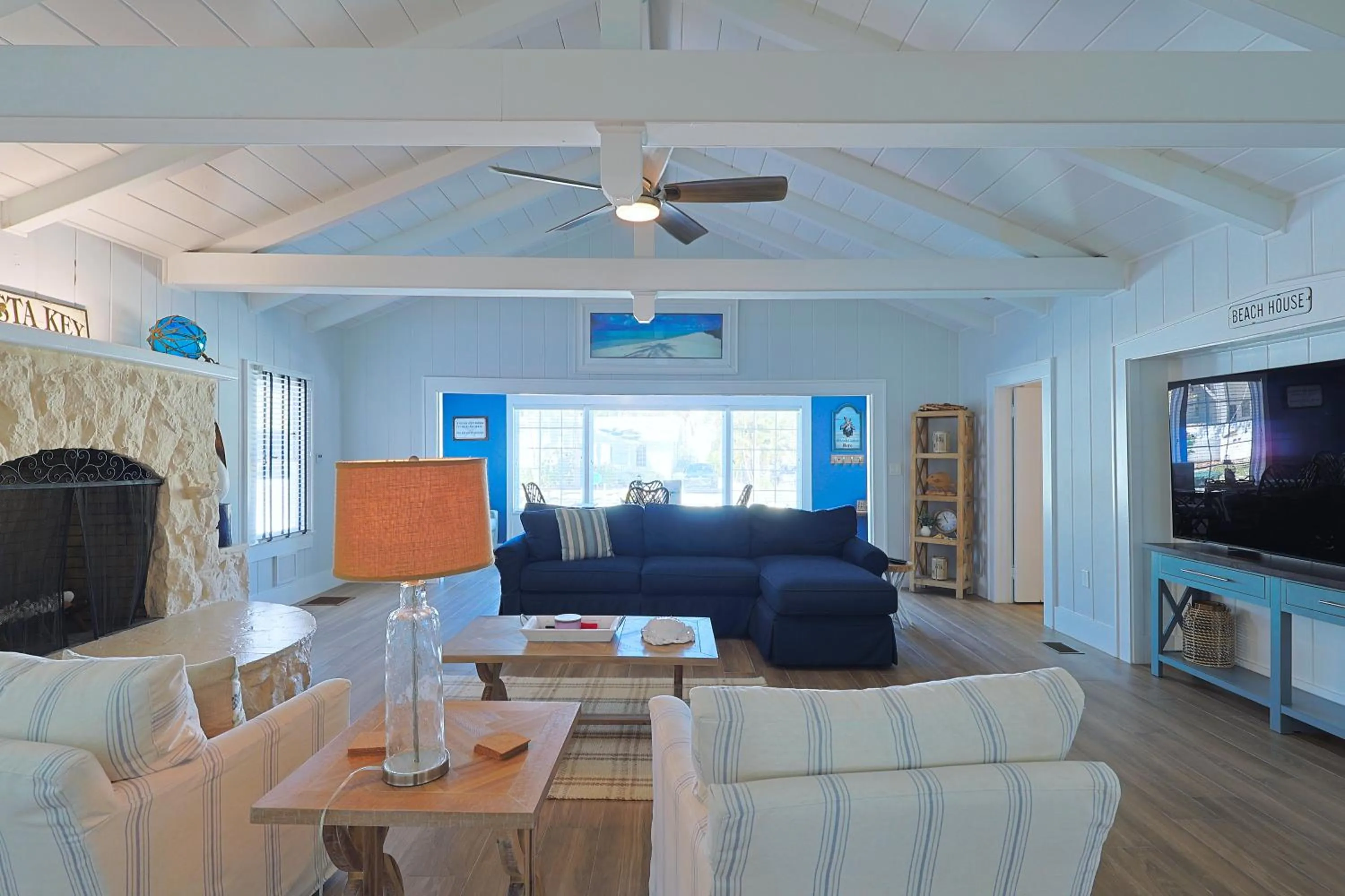 Living room in Siesta Key Island Rentals