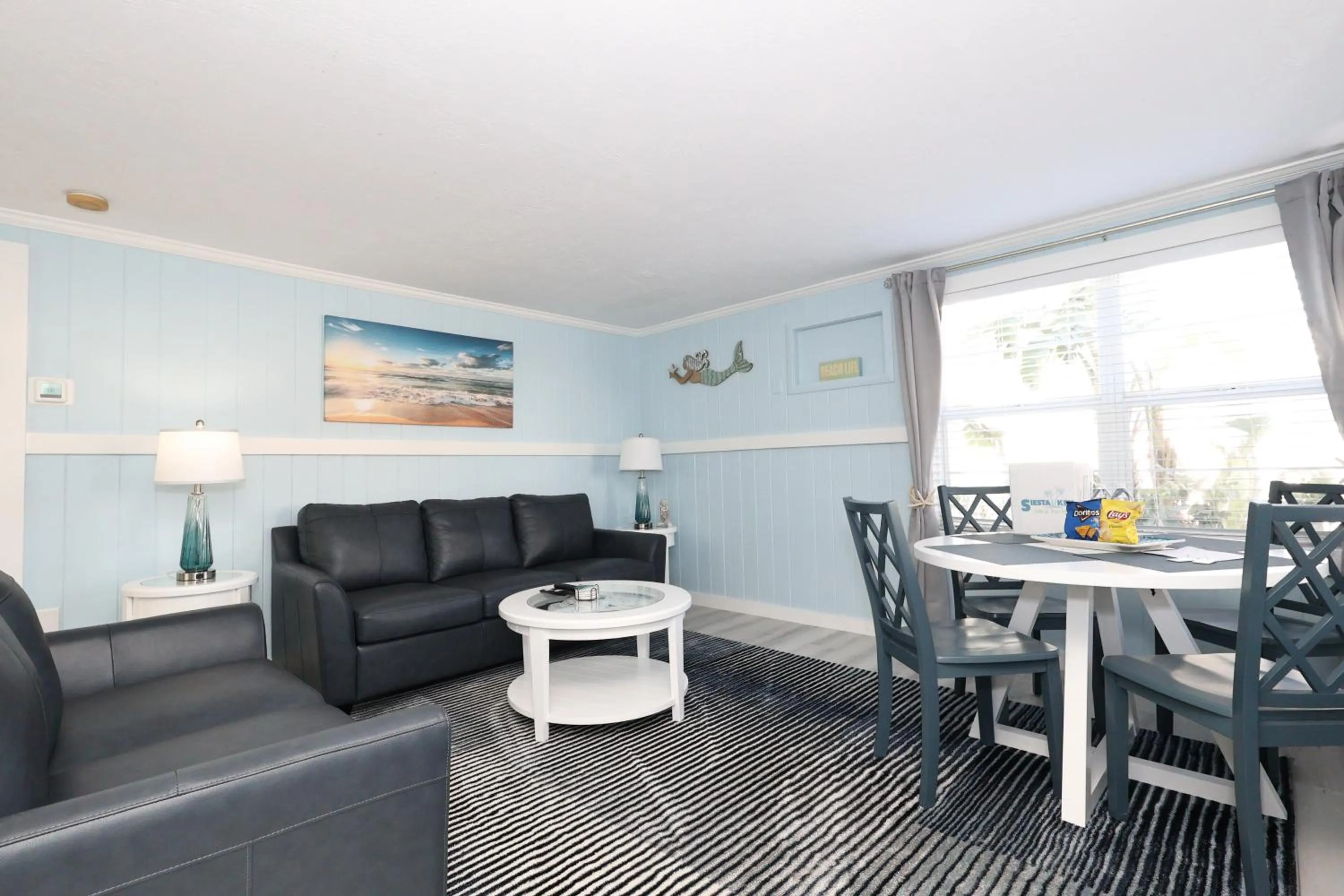 Living room in Siesta Key Island Rentals