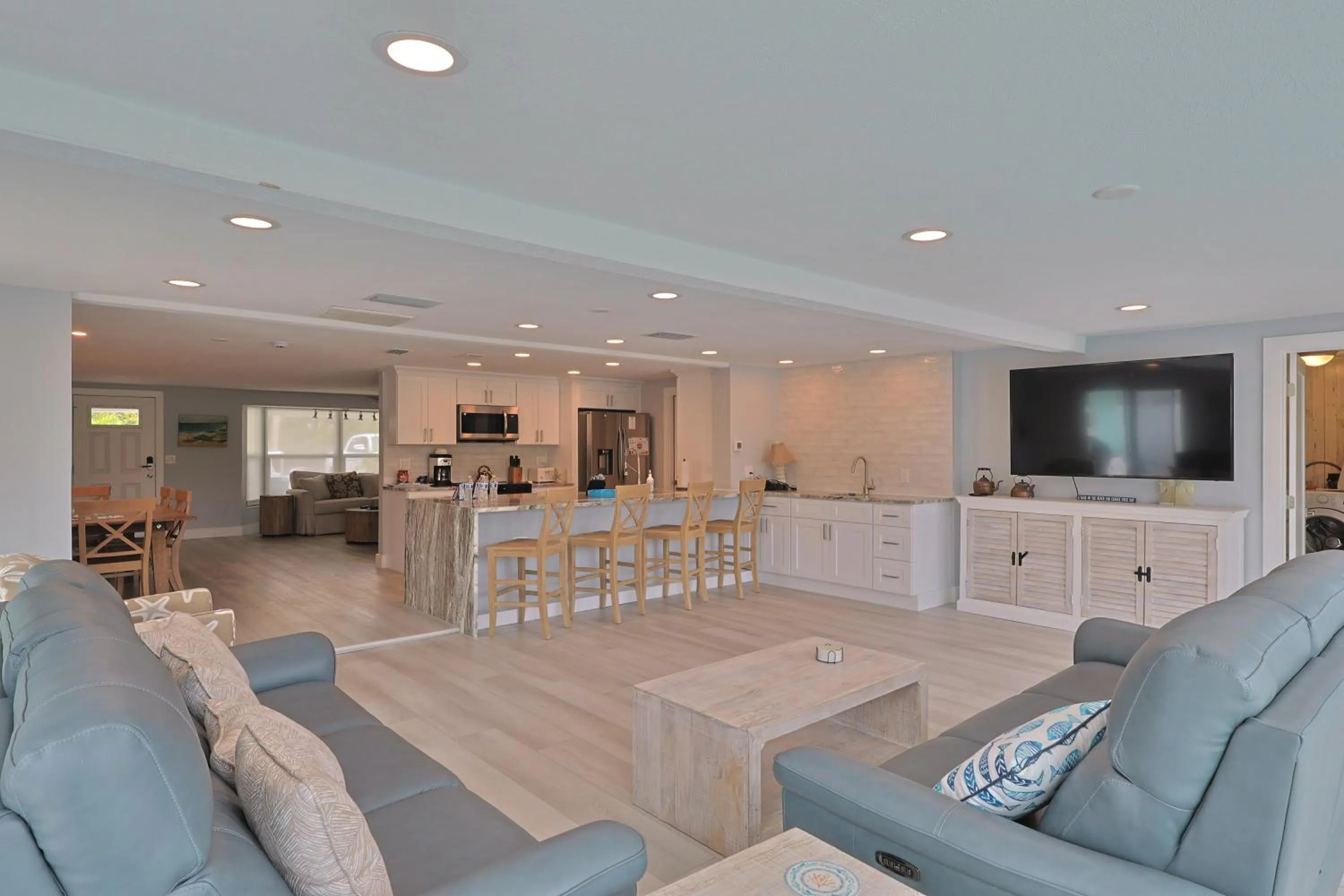 Living room in Siesta Key Island Rentals