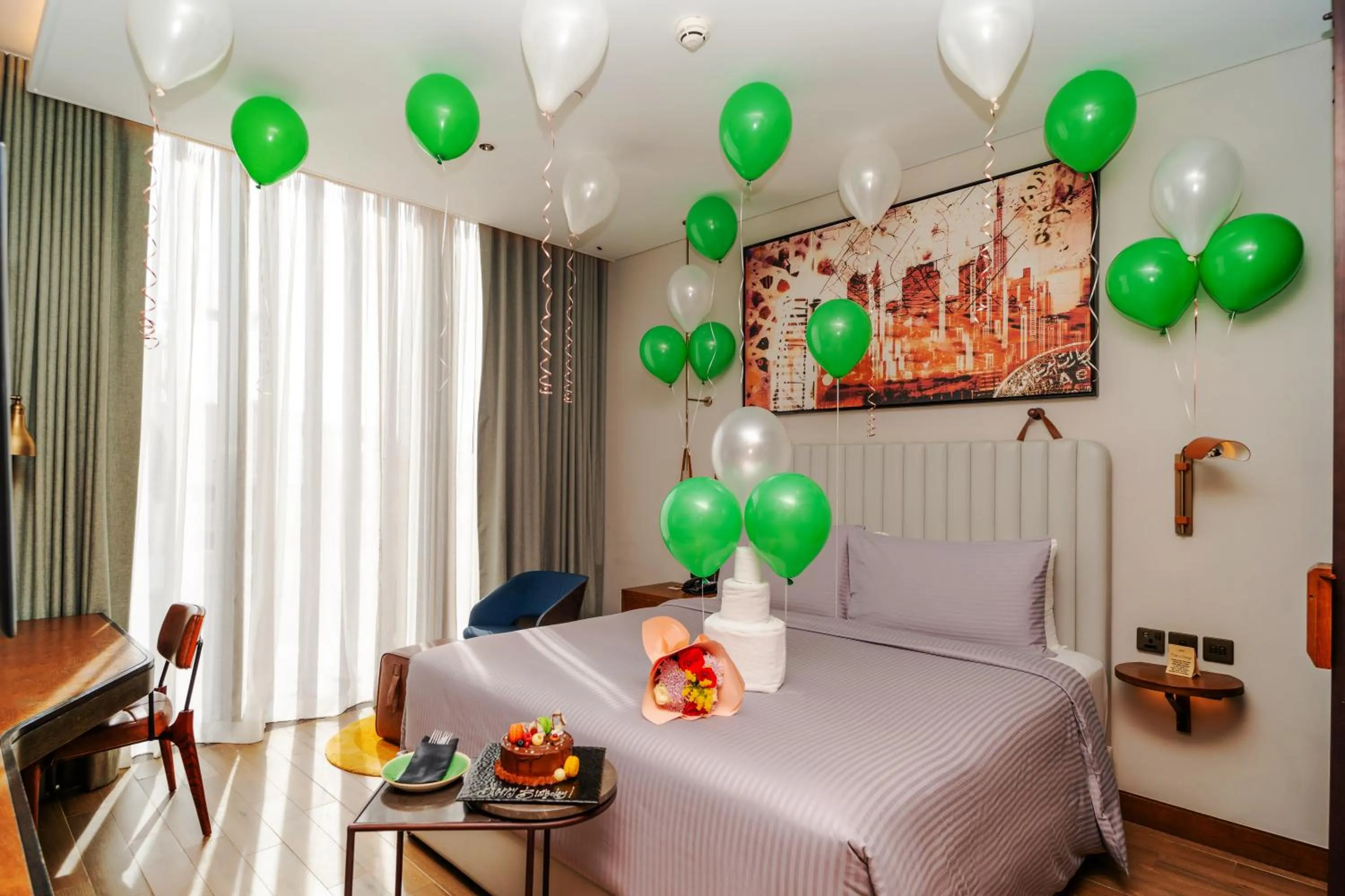 Bedroom, Bed in Barcelo Business Bay Dubai -Formerly Revier Hotel