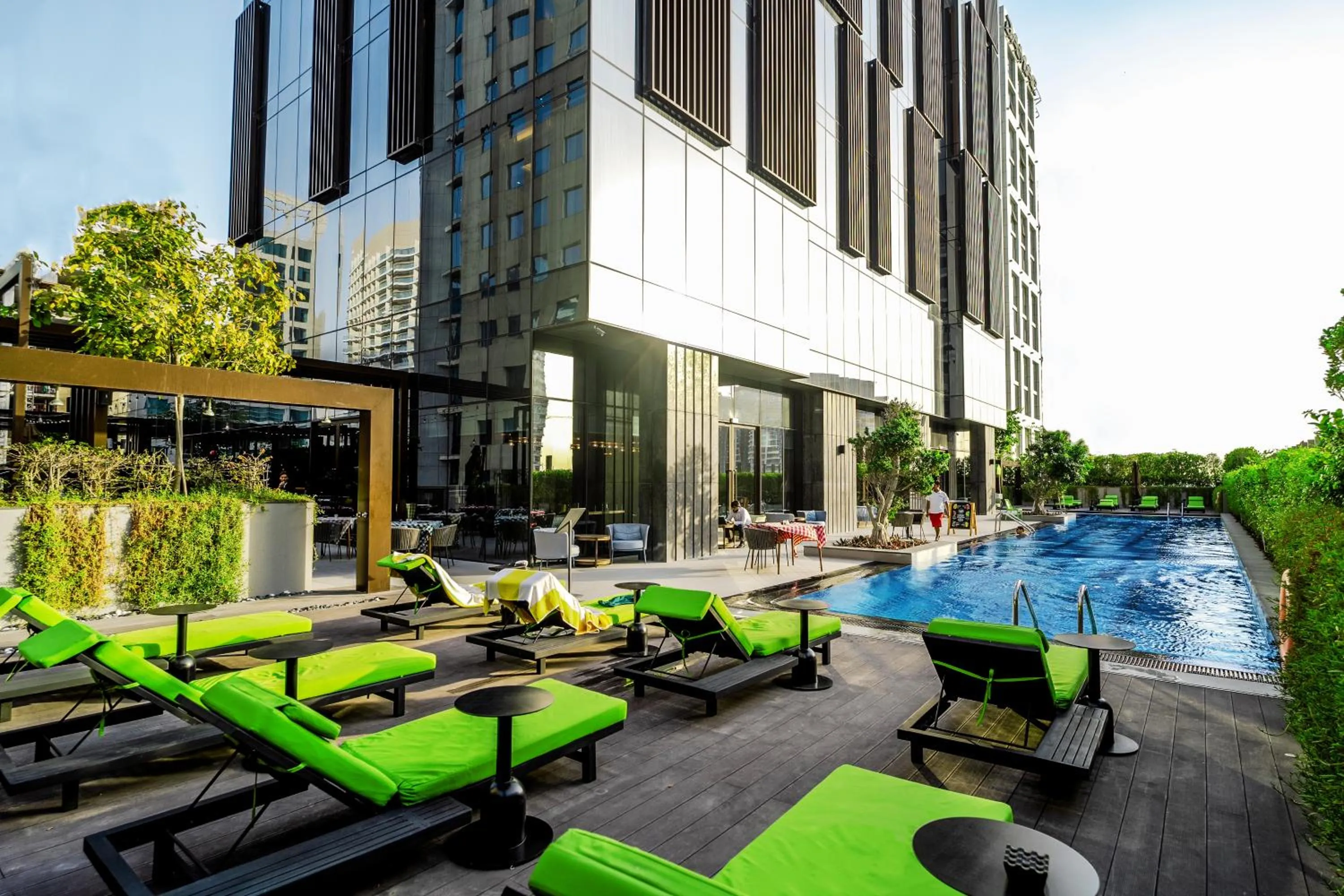 Swimming pool in Barcelo Business Bay Dubai -Formerly Revier Hotel