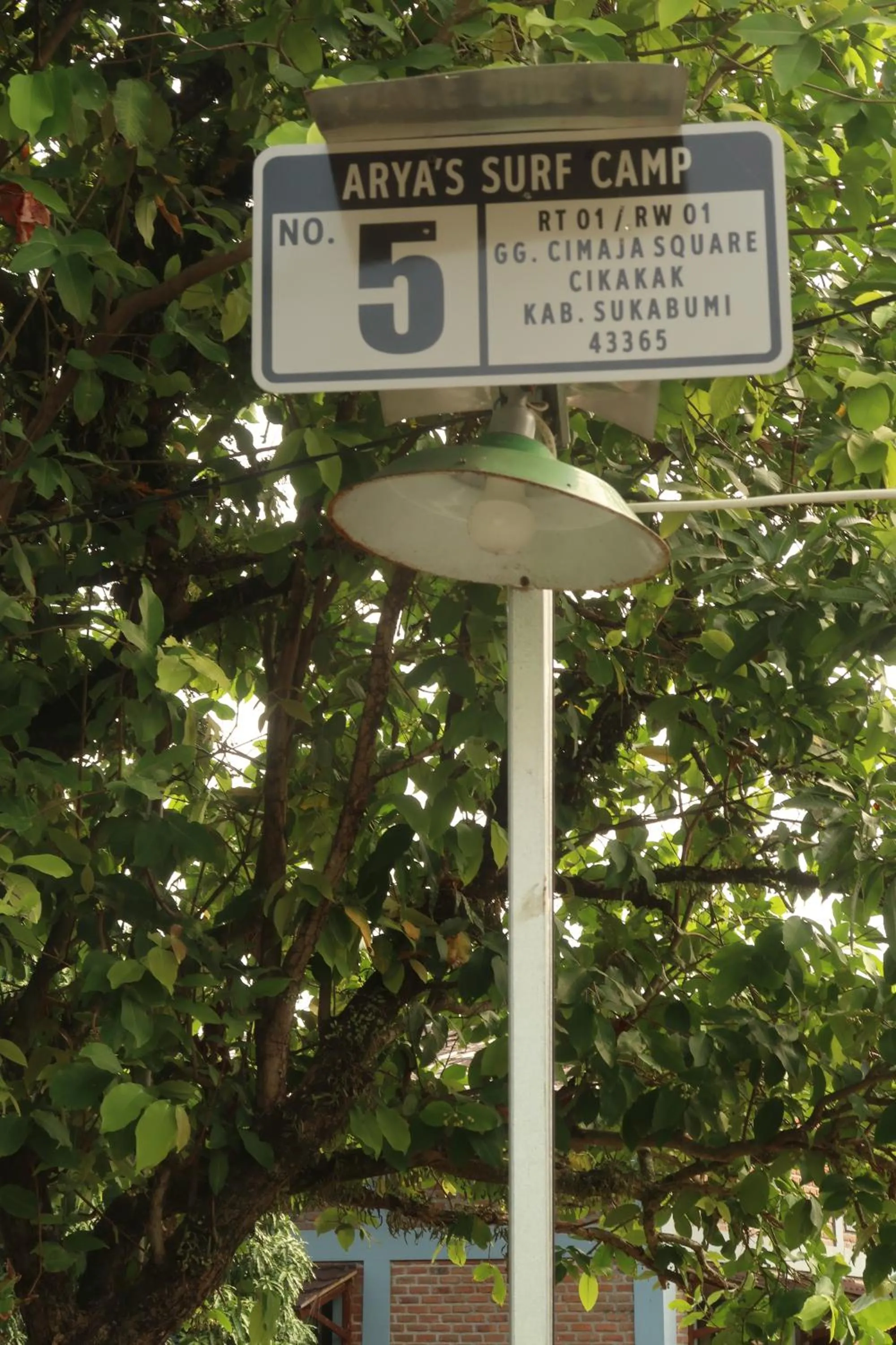 Property logo or sign in Arya's Surf Camp Cimaja