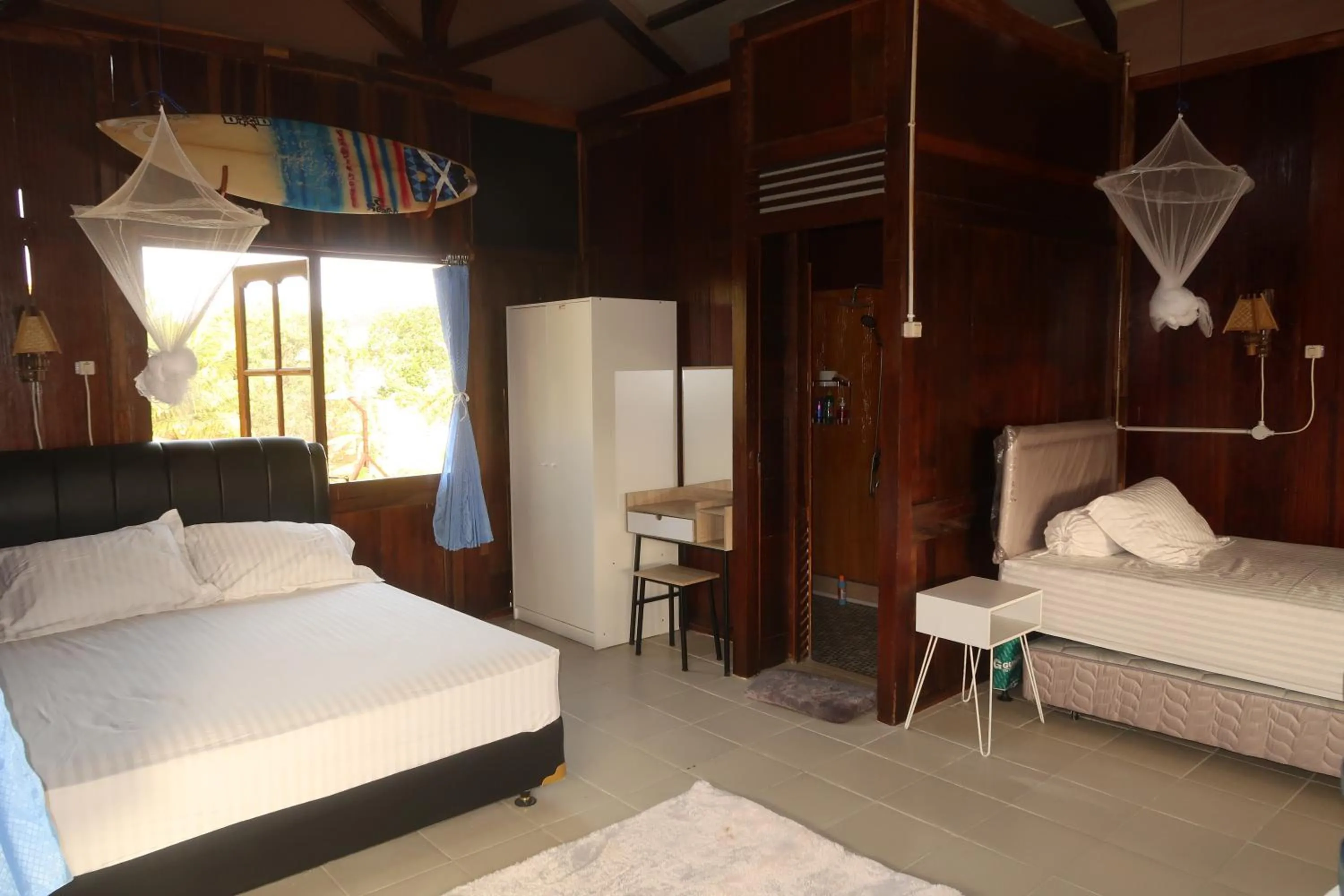 Bedroom, Bed in Arya's Surf Camp Cimaja