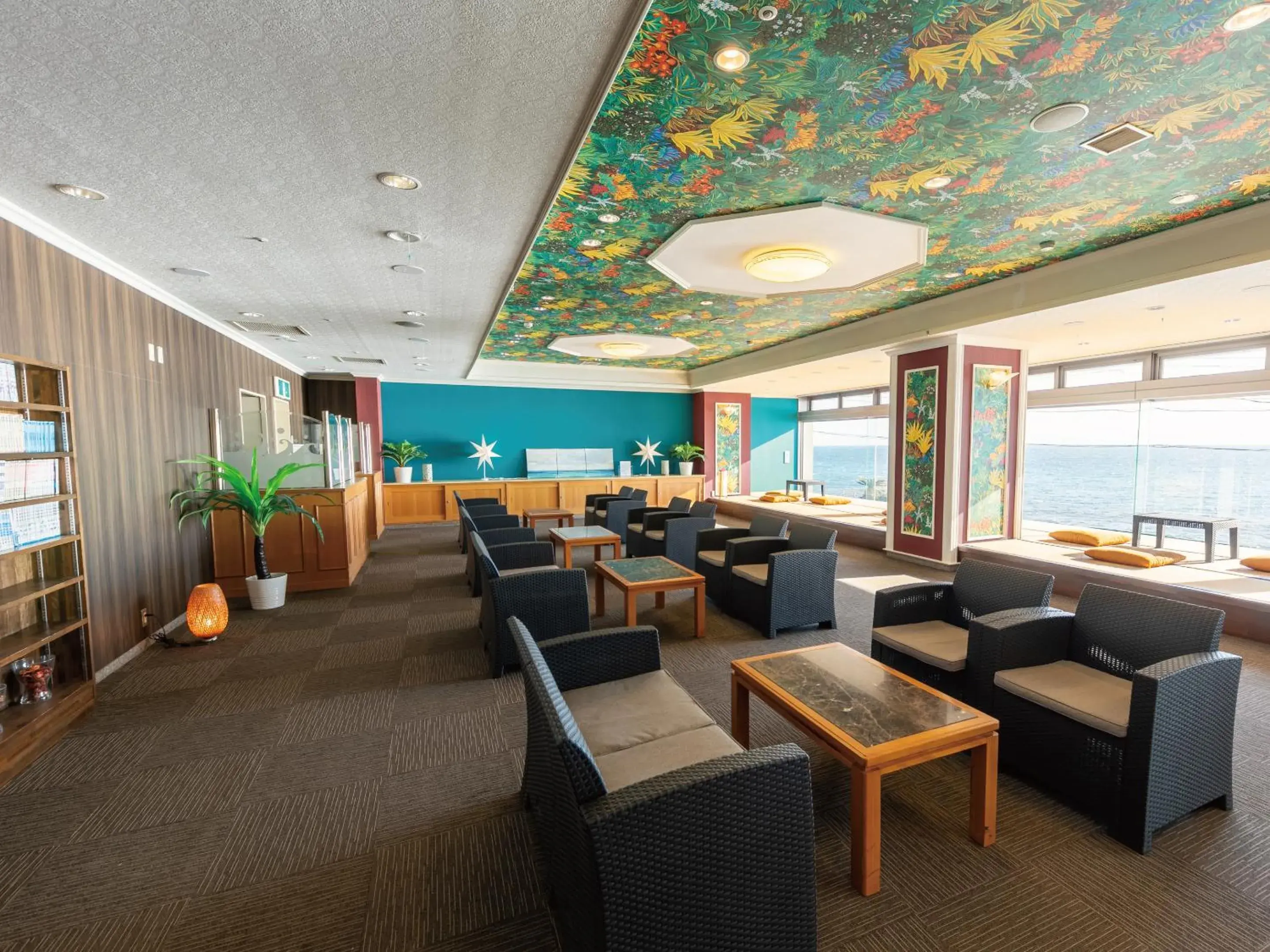 Lobby or reception in Atagawa Onsen Blue Ocean Lobby or reception in Atagawa Onsen Blue Ocean