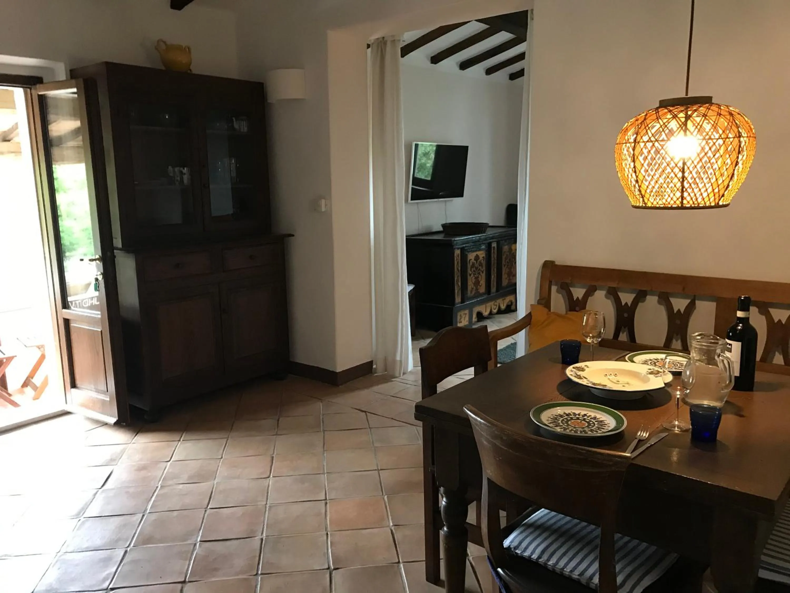 Dining area in Le Querciolaie Monte Cavallo - upper apartment