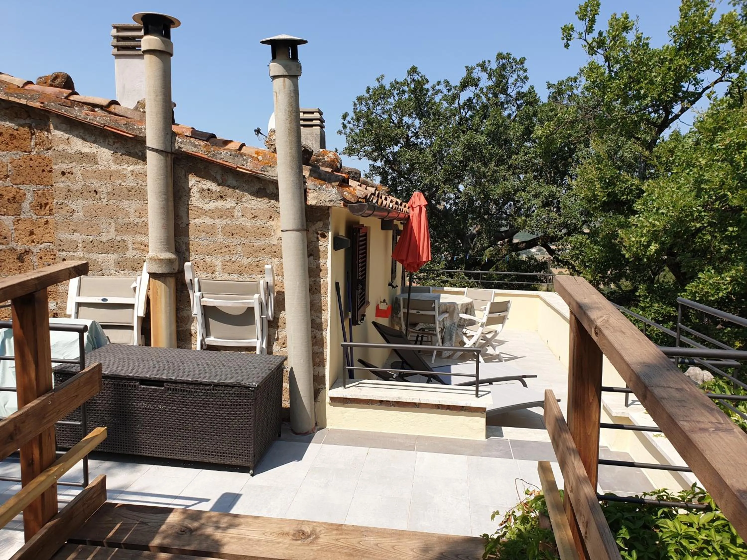 Balcony/Terrace in Le Querciolaie Monte Cavallo - upper apartment