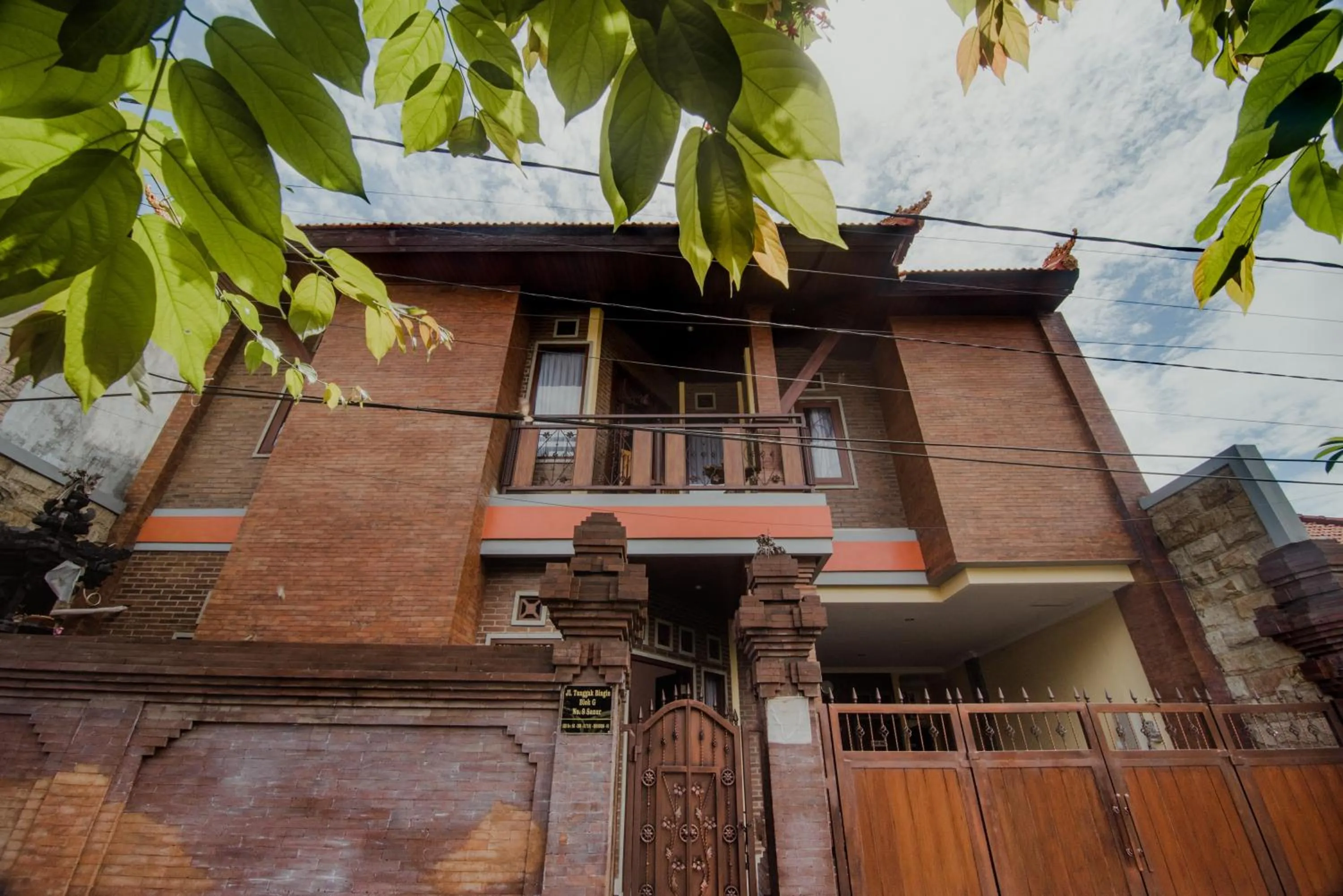 Property building in The Garuda Homestay Sanur