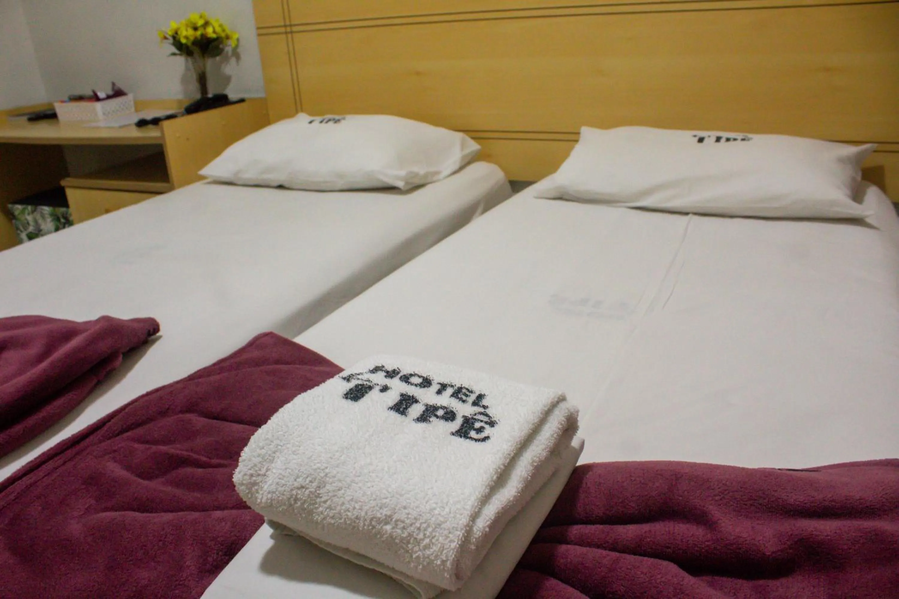 Bed in Hotel Ipê